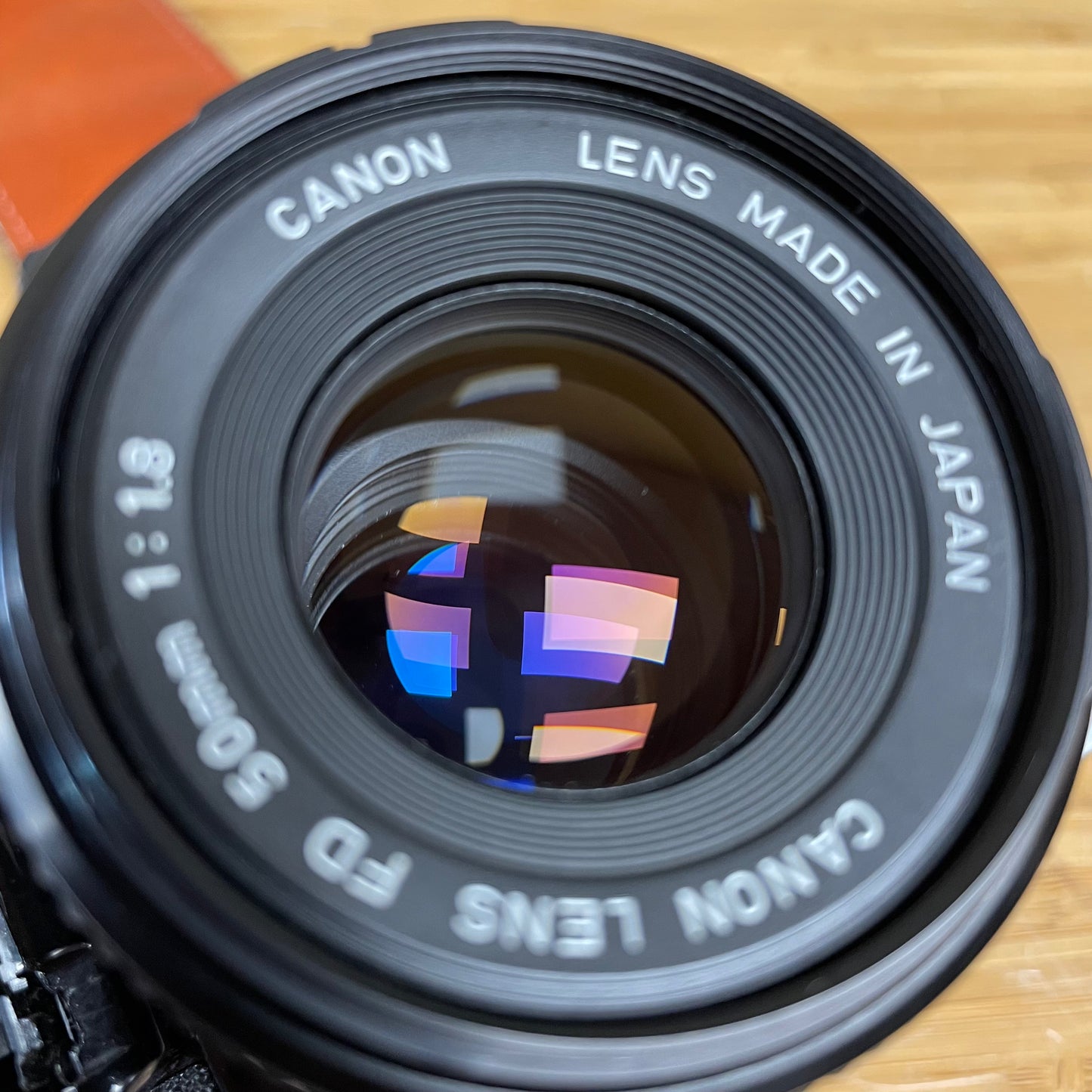 Canon AE-1 35mm Camera Body S# 5172458 with Canon FD 50mm T1.8 Lens S# 4155582