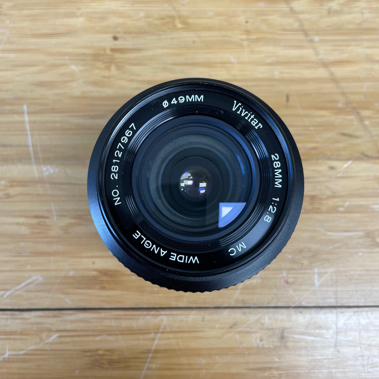 Vivitar 28mm f2.8 MC Wide Angle FD Mount Lens S# 28127967