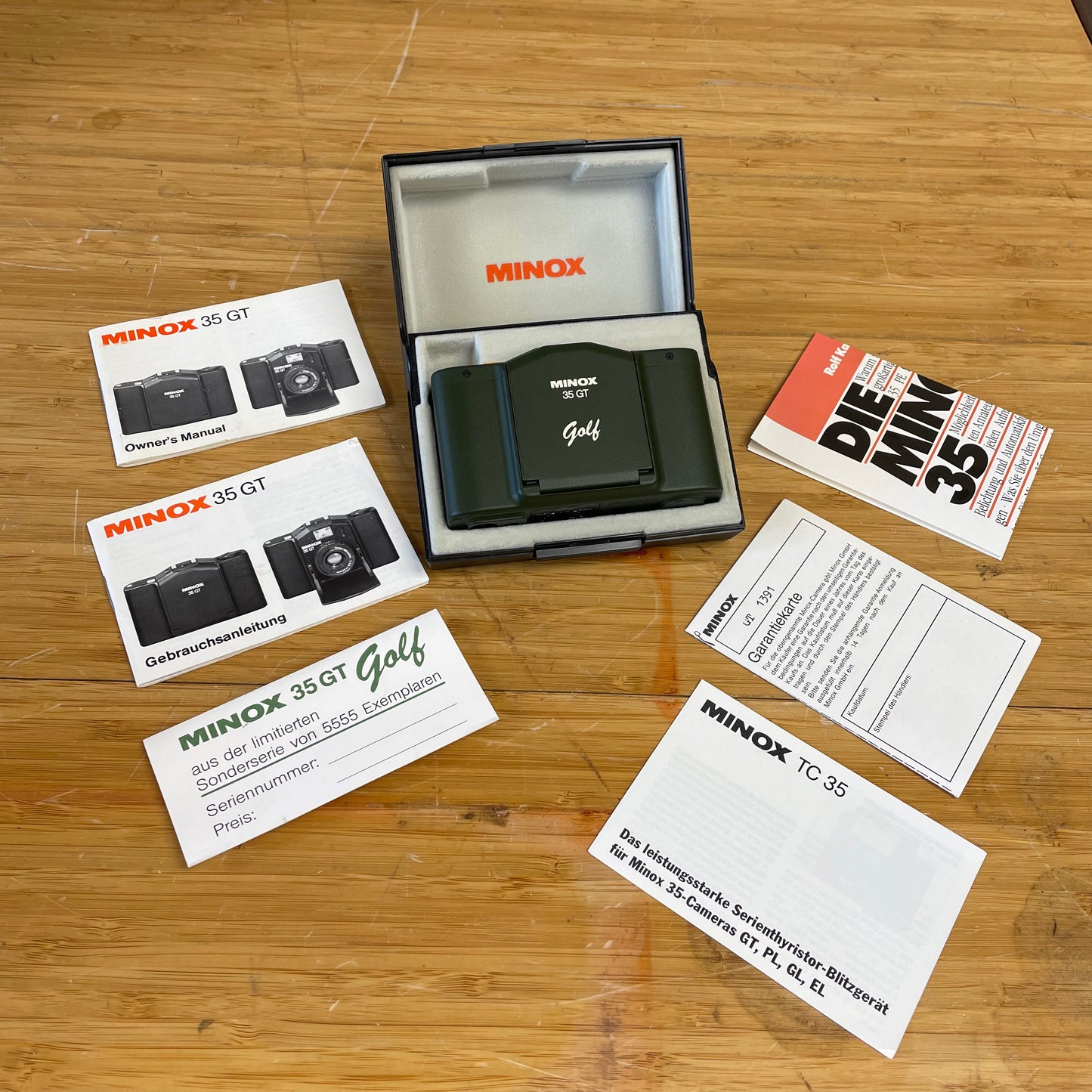 Minox 35 GT Golf 35mm Film Camera - Special Edition Green - LIKE NEW - S# 1391