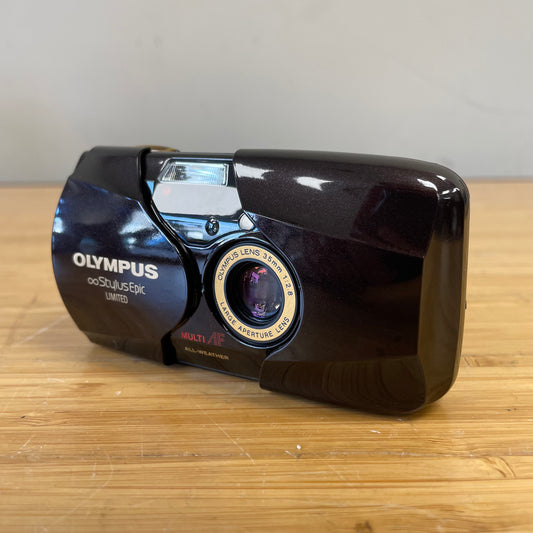 Olympus Stylus Epic Limited 35mm f/2.8 Film Camera — Film Tested — Viewfinder Defect — #16926