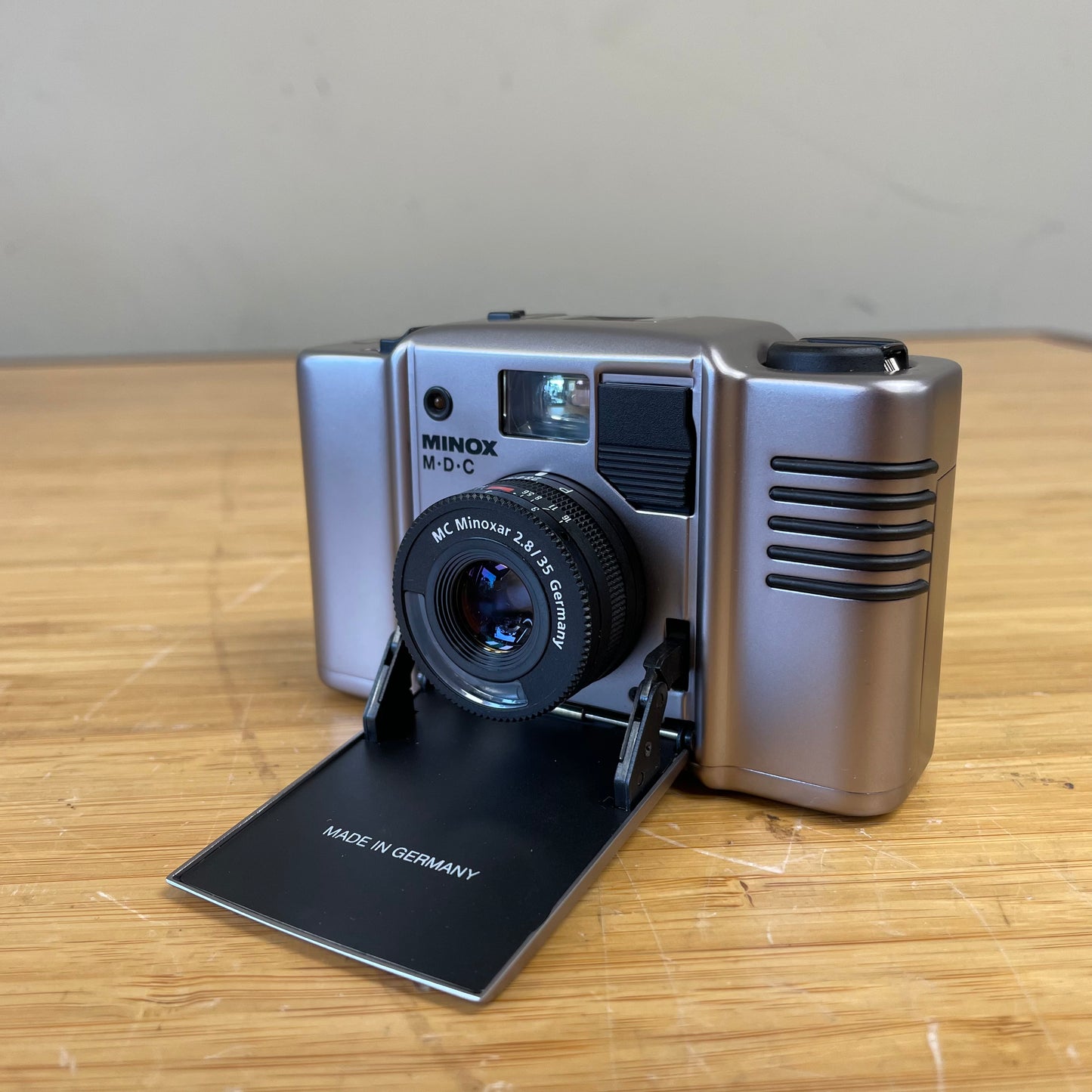 Minox MDC 35mm Film Camera / MC Minoxar 35mm f/2.8 — Excellent Condition — S/N 7501763