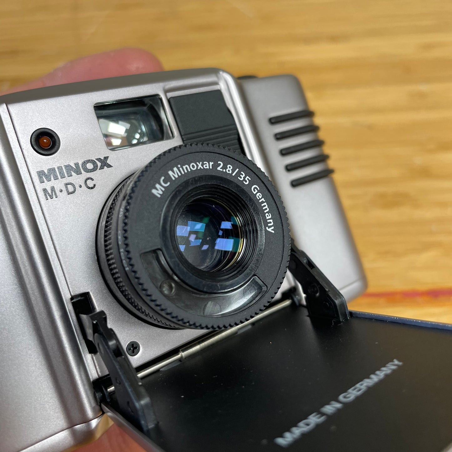 Minox MDC 35mm Film Camera / MC Minoxar 35mm f/2.8 — Excellent Condition — S/N 7501763