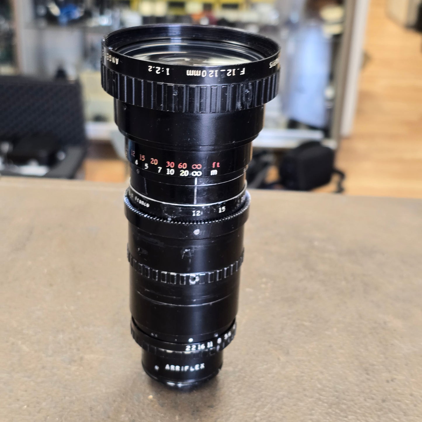 Angenieux 12-120mm f2.2 Type 10 x 12C Arri Standard Mount Zoom lens S# 1375841