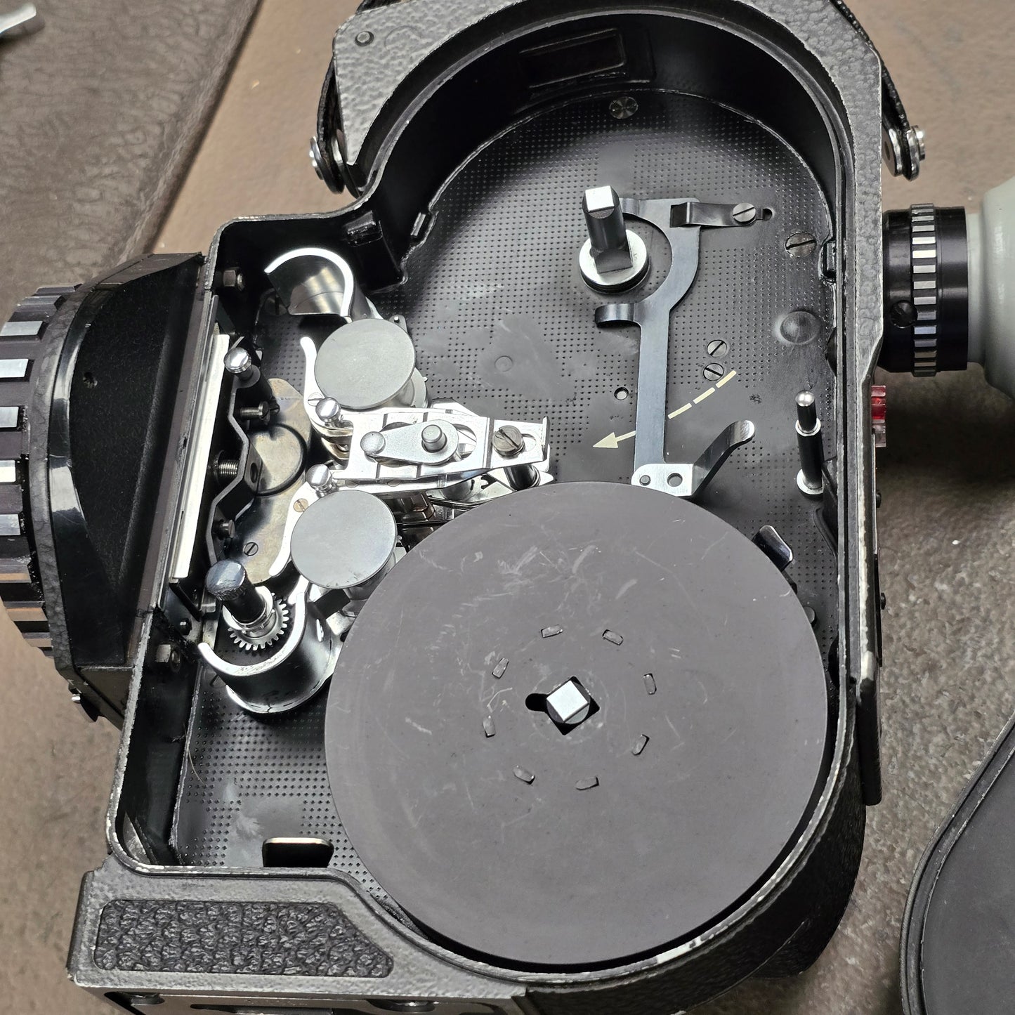 Bolex EL Super 16mm Camera Package with Tested Super 8 Custom Cage & Grip Batteries S# 310894