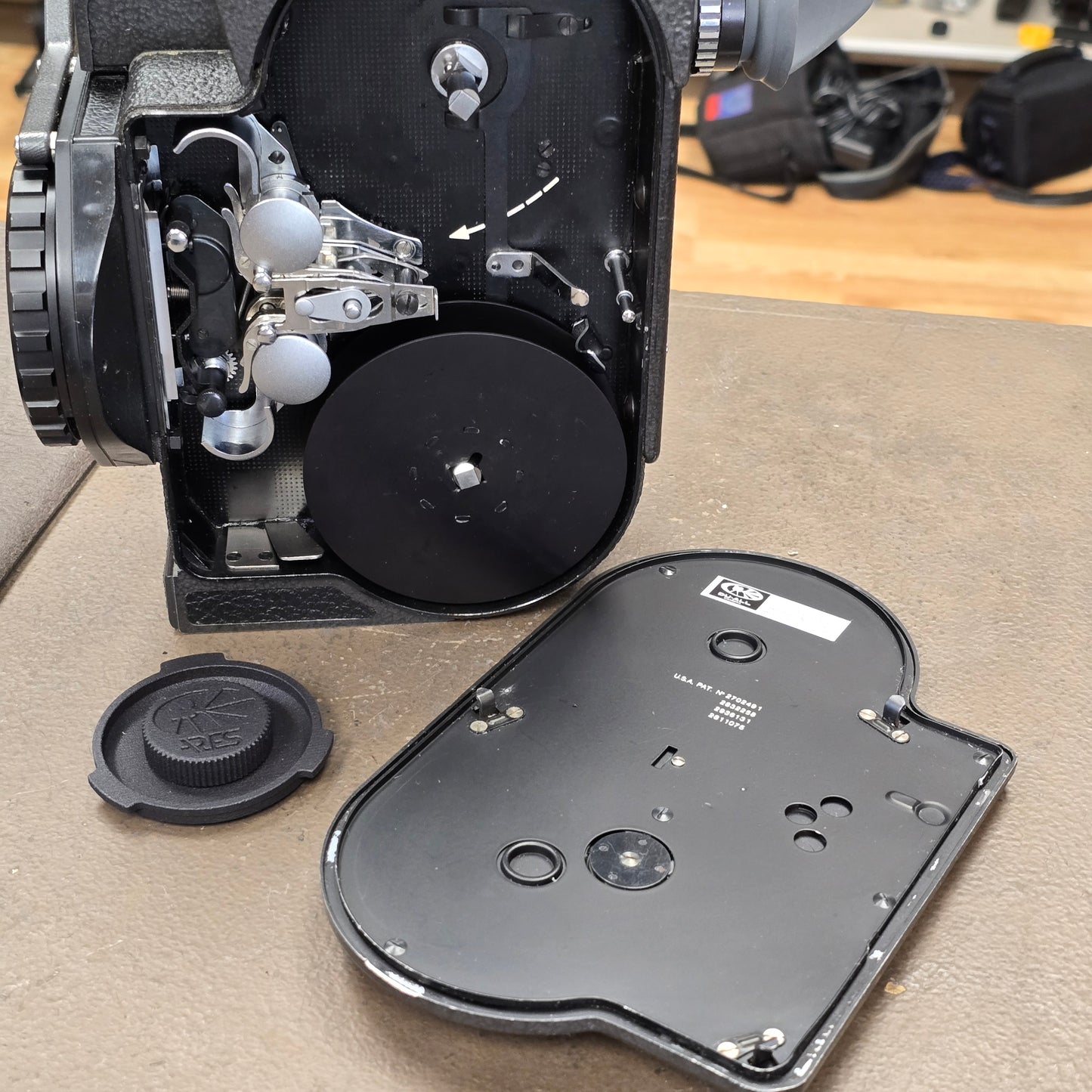 Bolex Super 16 EBM Camera Body with 13x Viewfinder ,Powergrip & Battery S# 306438