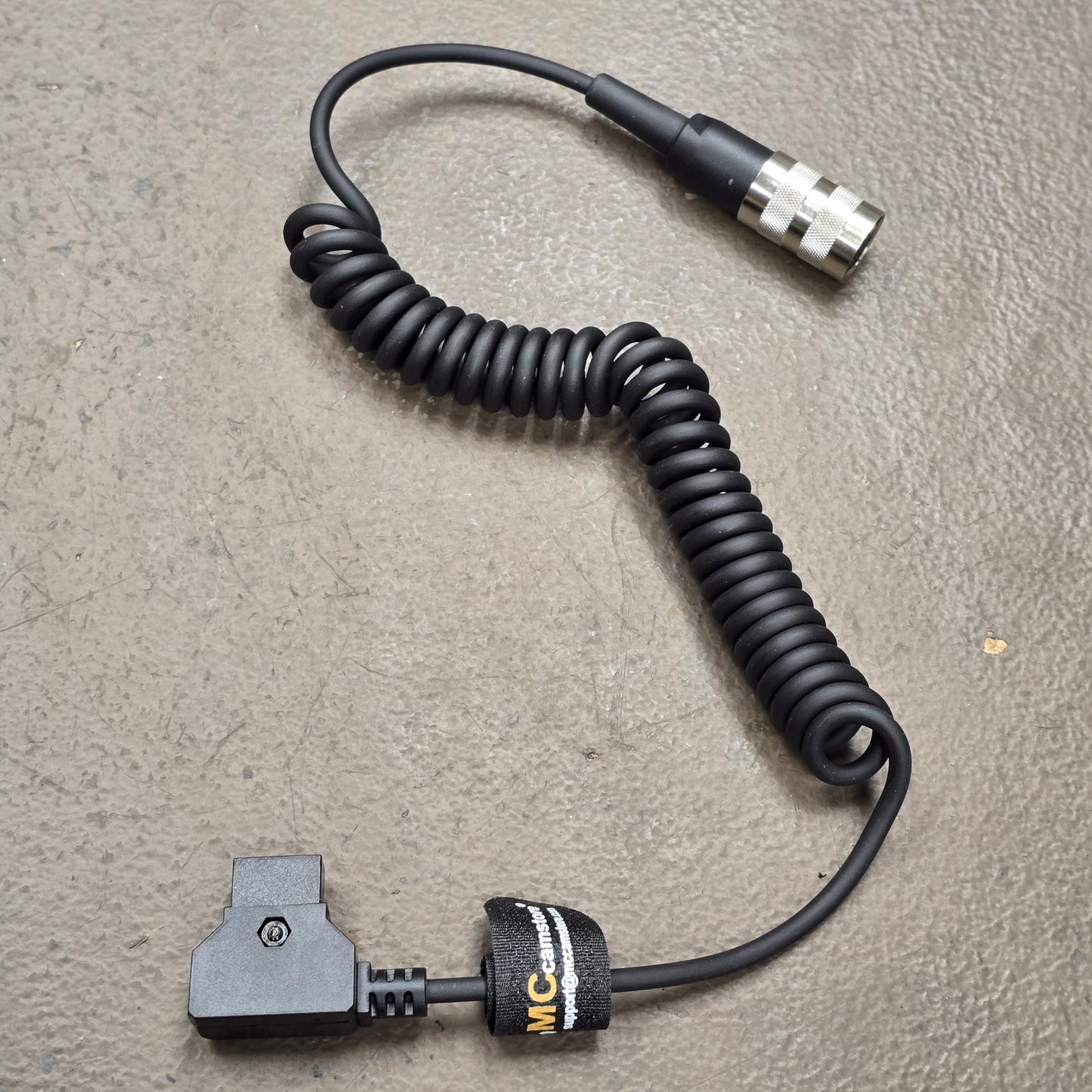 Bolex EL D-Tap Coiled Power Cable 4-Pin Tuchel Connector