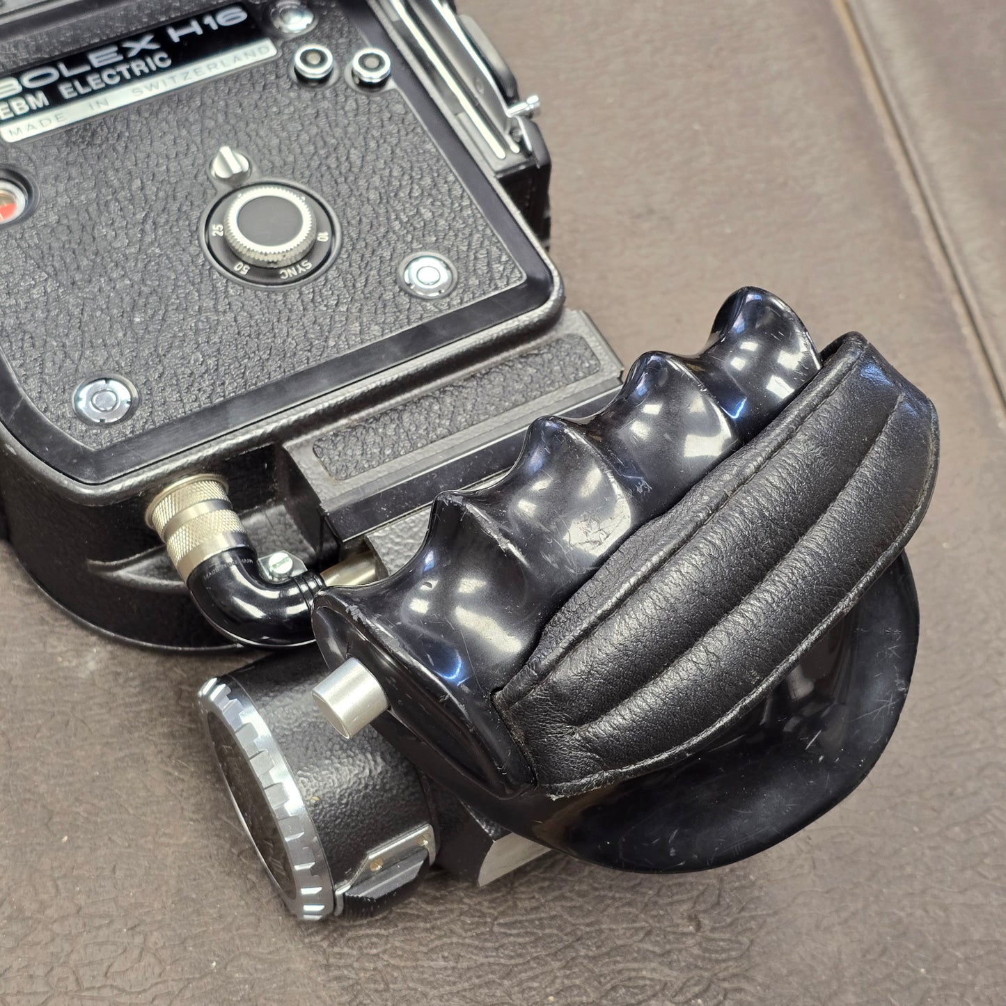 Bolex Super 16 EBM Camera Body with 13x Viewfinder ,Powergrip & Battery S# 306438