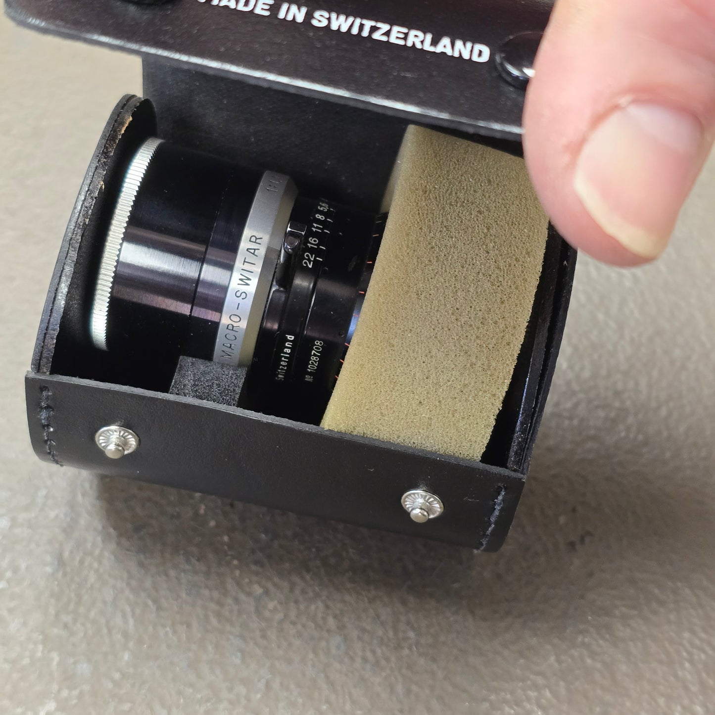 Switar 26mm Macro Preset f/1.1 H16 RX C-Mount Lens S# 1028708 With Case