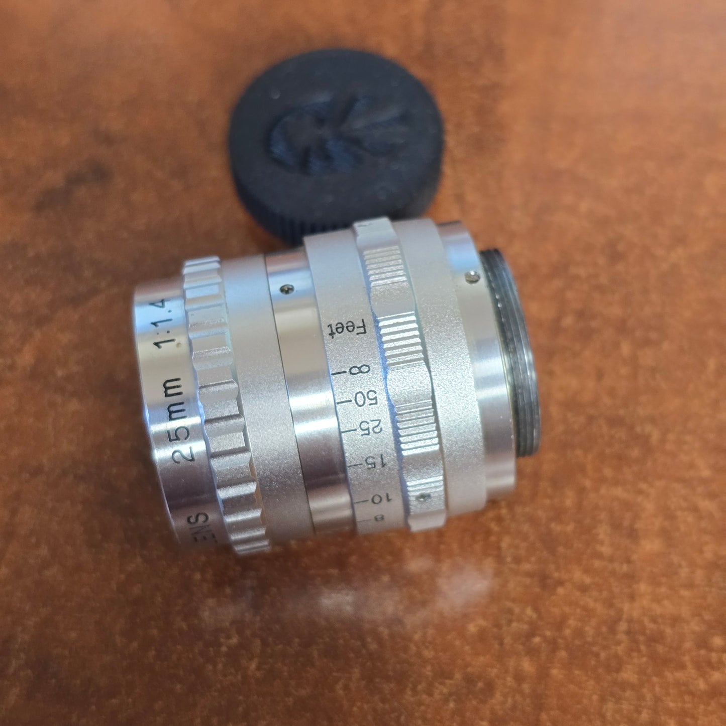 Telemation 25mm f1.4 TV C-Mount Lens S# 12440