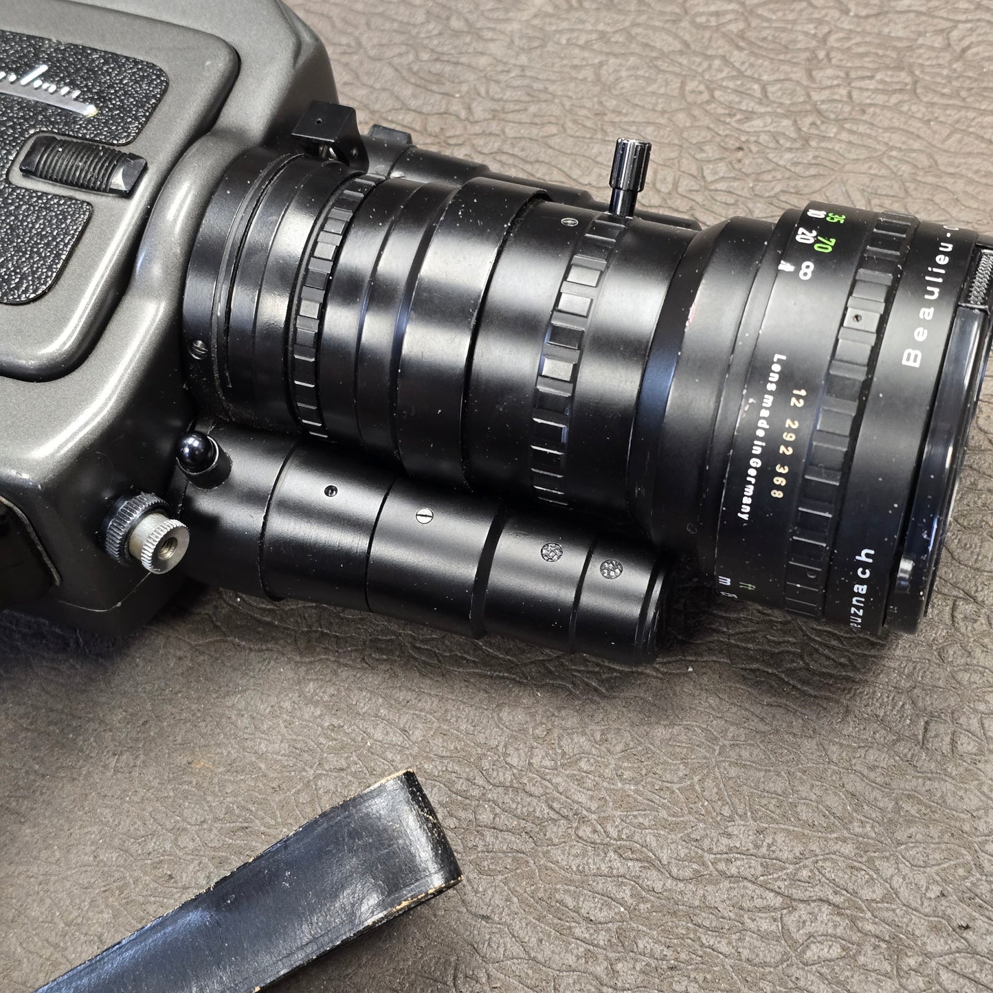 Beaulieu 4008 ZM2 Super 8mm Camera S# 918369 with Beaulieu-Optivaron Schneider-Kreuznach 6-66mm T1.8 Powered Zoom Lens S# 12292368