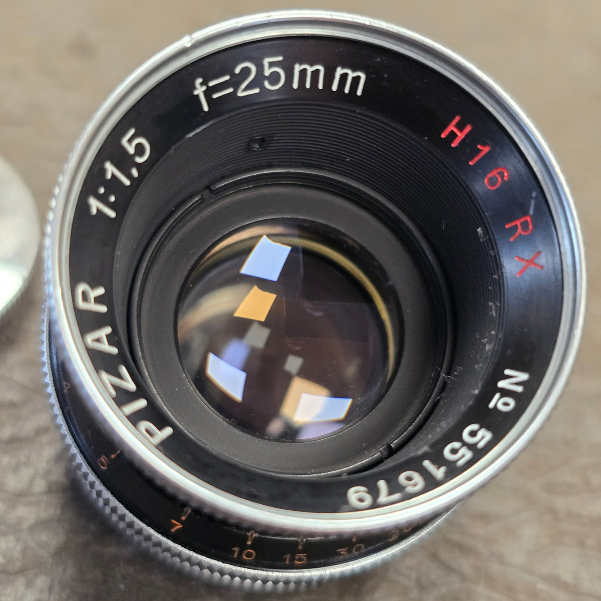 Pizar 25mm f1.5 H16RX C-Mount lens S# 551679