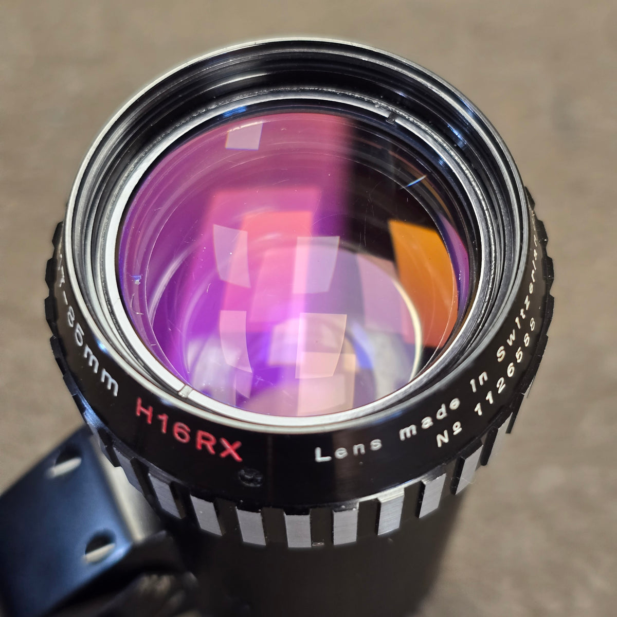 Kern Vario Switar Compact 17-85mm f3.5 H16RX Zoom lens C-Mount S# 1126588