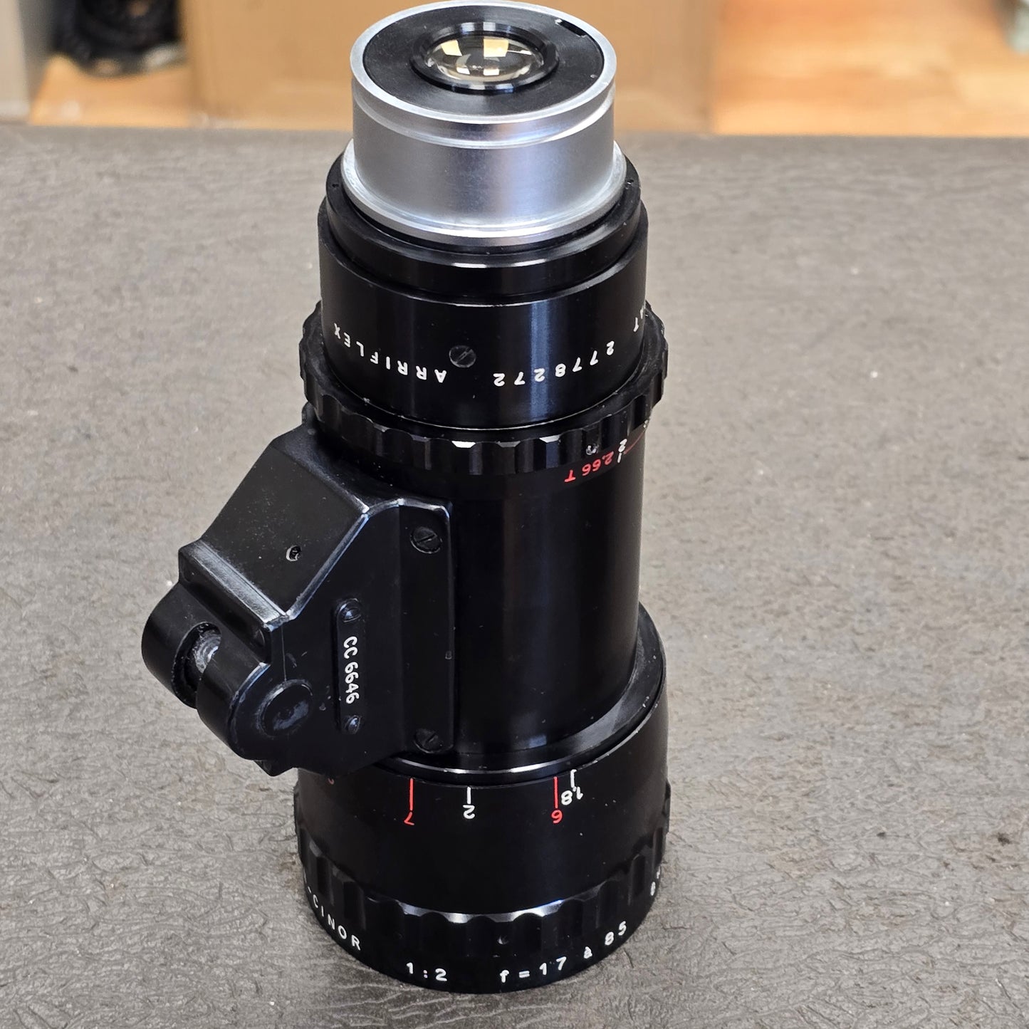 Som Berthiot Paris Pan Cinor 17-85mm t/2.66 Arri Standard Mount Zoom Lens S# CC 6646