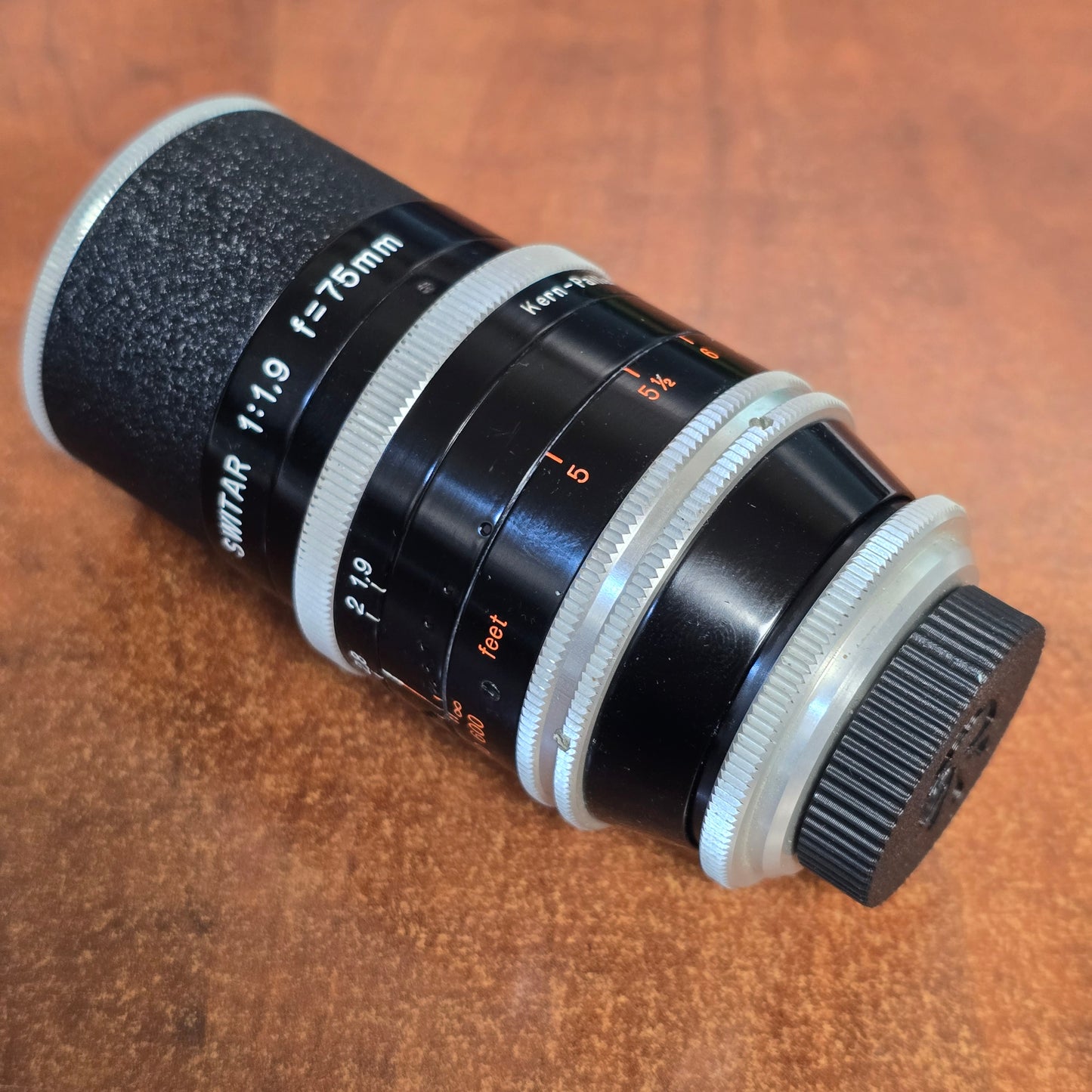 Switar 75mm f1.9 C-Mount Lens S# 1062057
