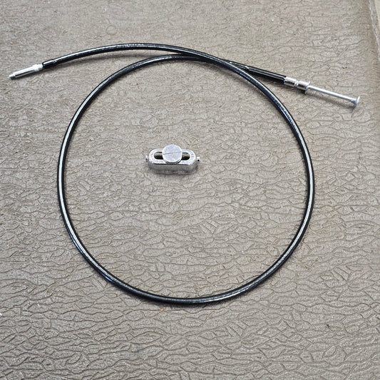Bolex Cloth Cable release 28" with Side Adapter socket