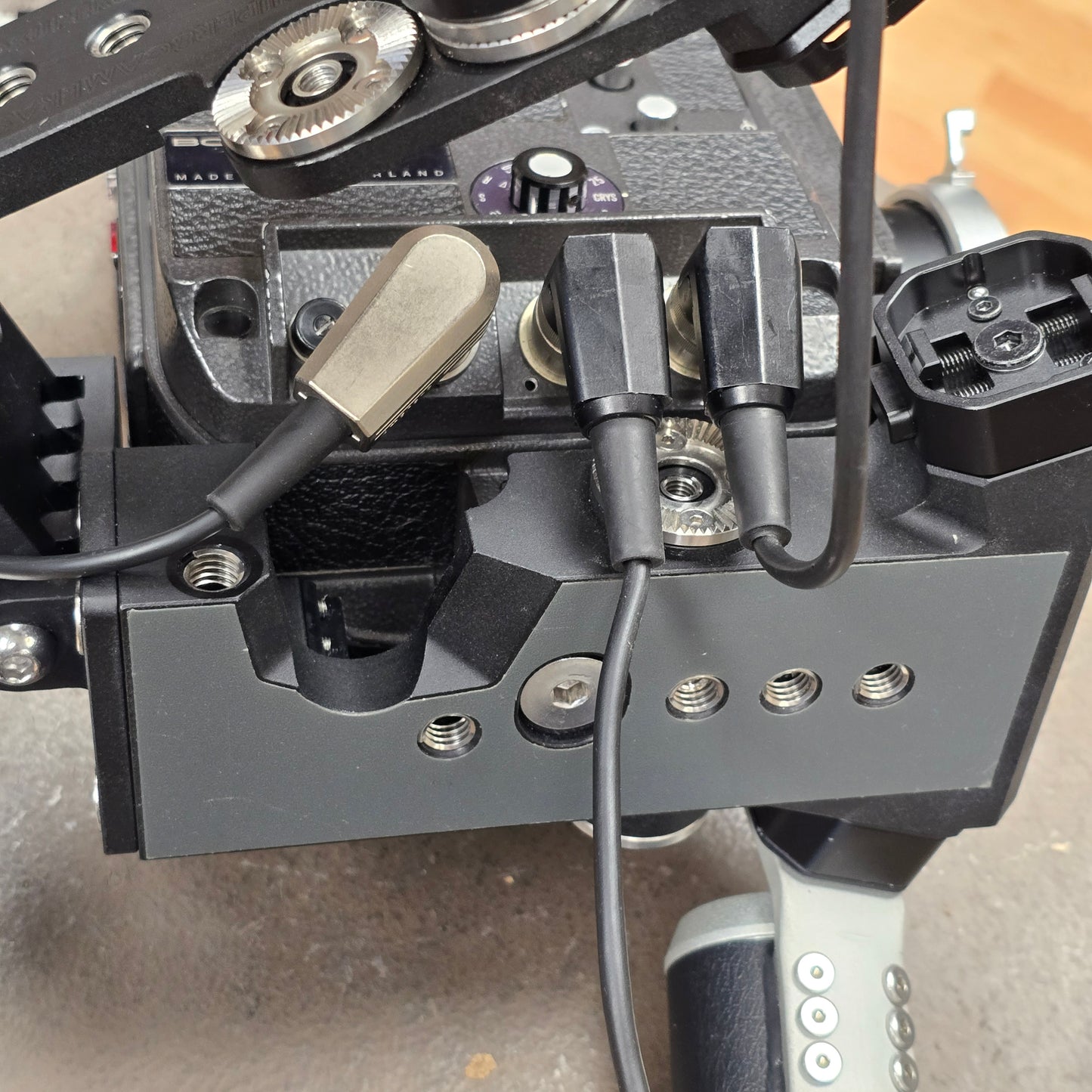 Bolex EL Super 16mm Camera Package with Tested Super 8 Custom Cage & Grip Batteries S# 310894