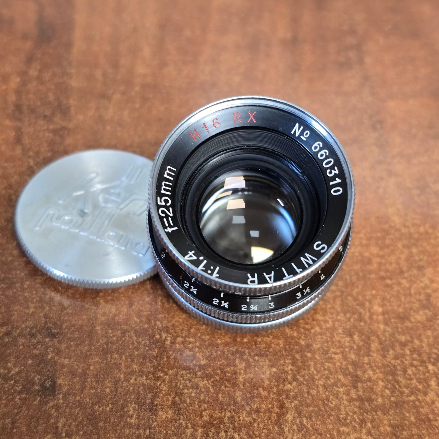 Switar 25mm f1.4 H16RX C-Mount Lens S# 660310