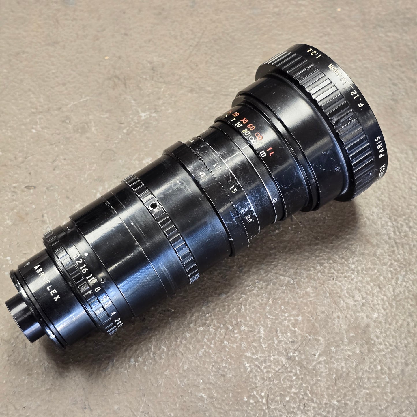 Angenieux 12-120mm f2.2 Type 10 x 12C Arri Standard Mount Zoom lens S# 1375841