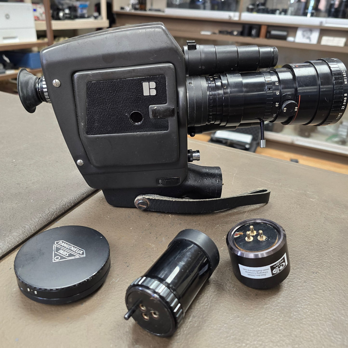 Beaulieu 5008.S Super 8mm Camera S# 445183 with Angenieux 6-80mm T1.2 Zoom lens S# 1402332