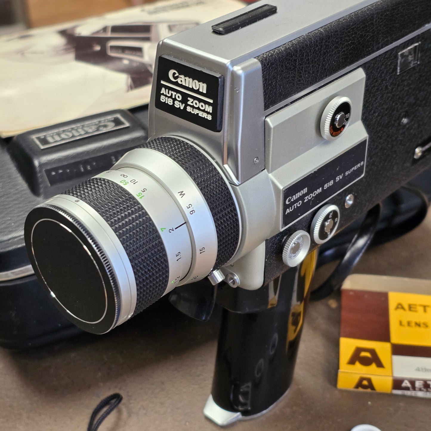 Canon 518 Auto Zoom SV (Special Version) Super 8mm Camera S# 163770