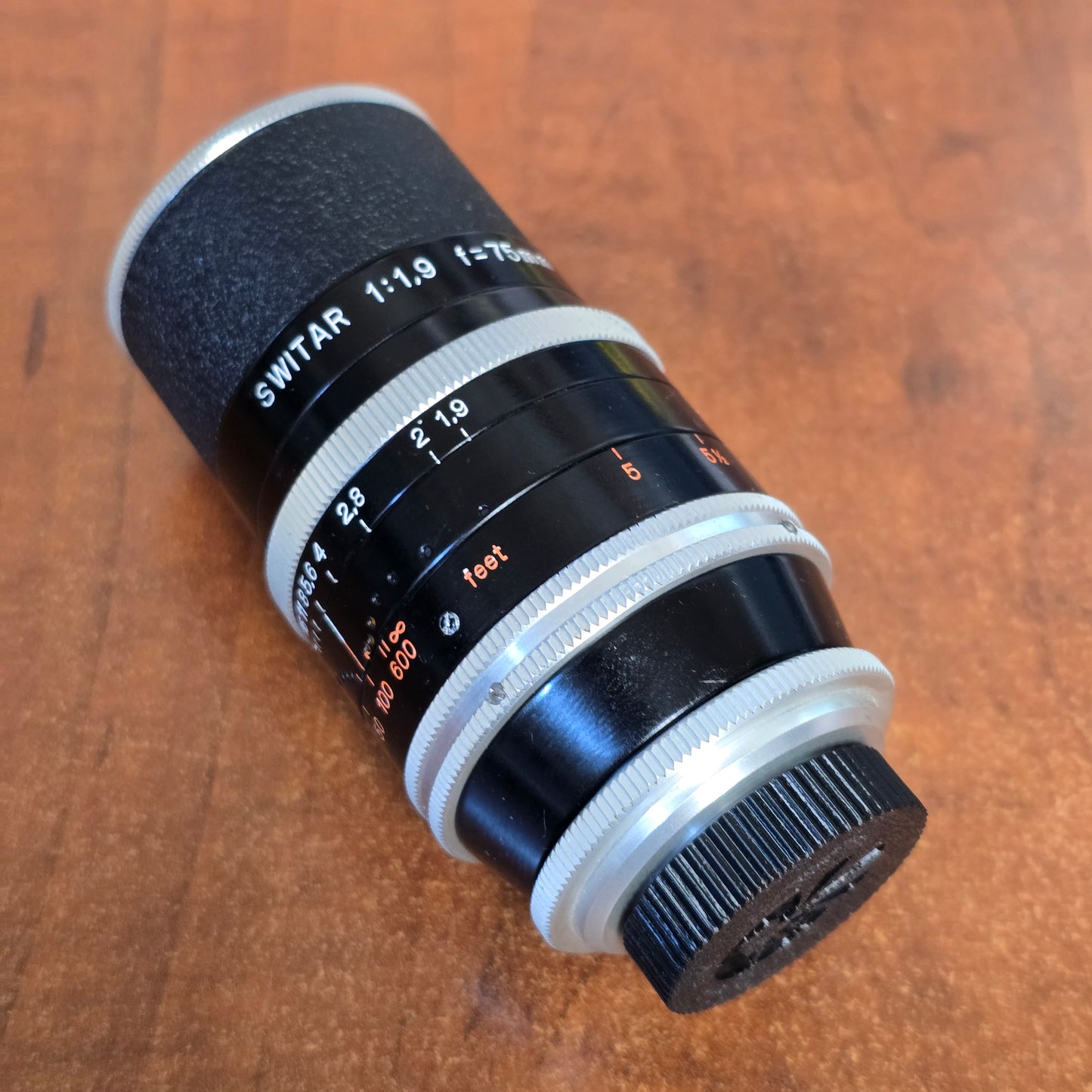Switar 75mm f1.9 C-Mount Lens S# 1061812