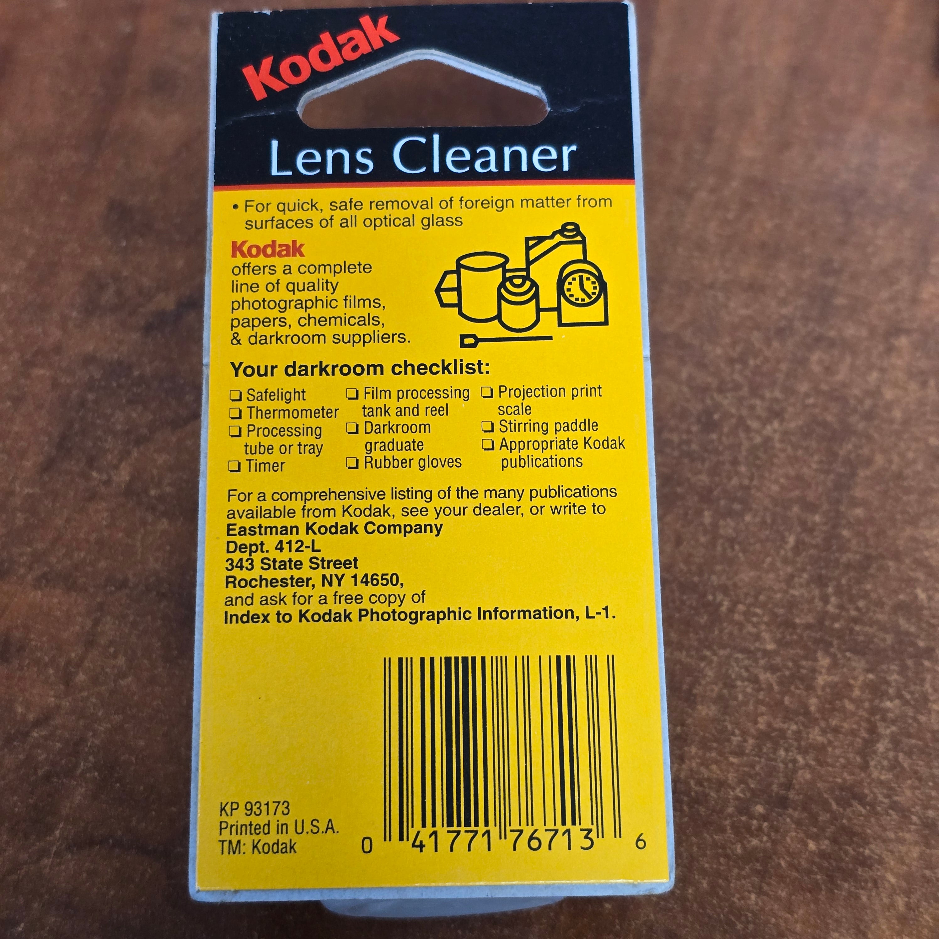 Kodak Lens Cleaner 1.25 Fl oz CAT 176 7136 – Du-All Camera