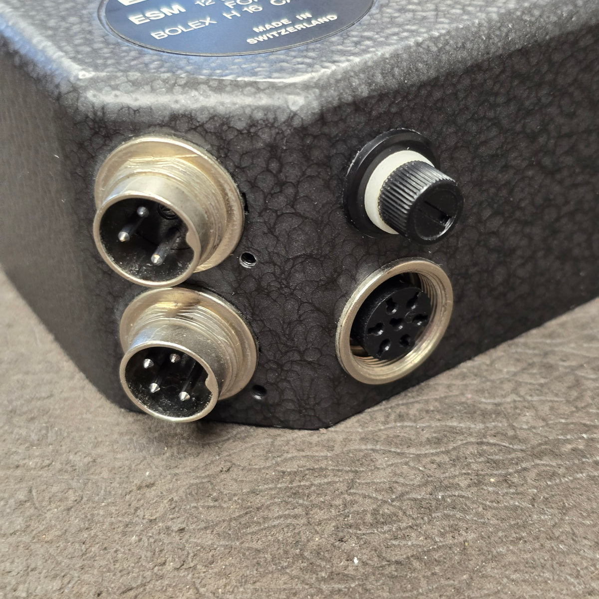 Bolex ESM Motor with ESM Power cable to 4-pin XLR & Remote On/Off Power Cable S# B5569