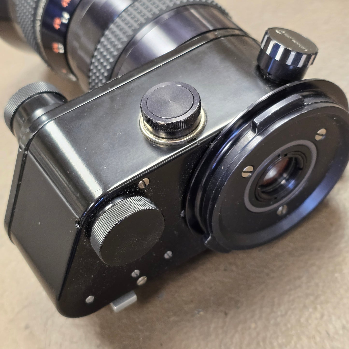 Kern Macro Vario-Switar 100 PTL Multicoated, f/2.0 12.5mm-100mm S# 1120443 "TTL Auto/Manual Exposure Bolex Bayonet Mount