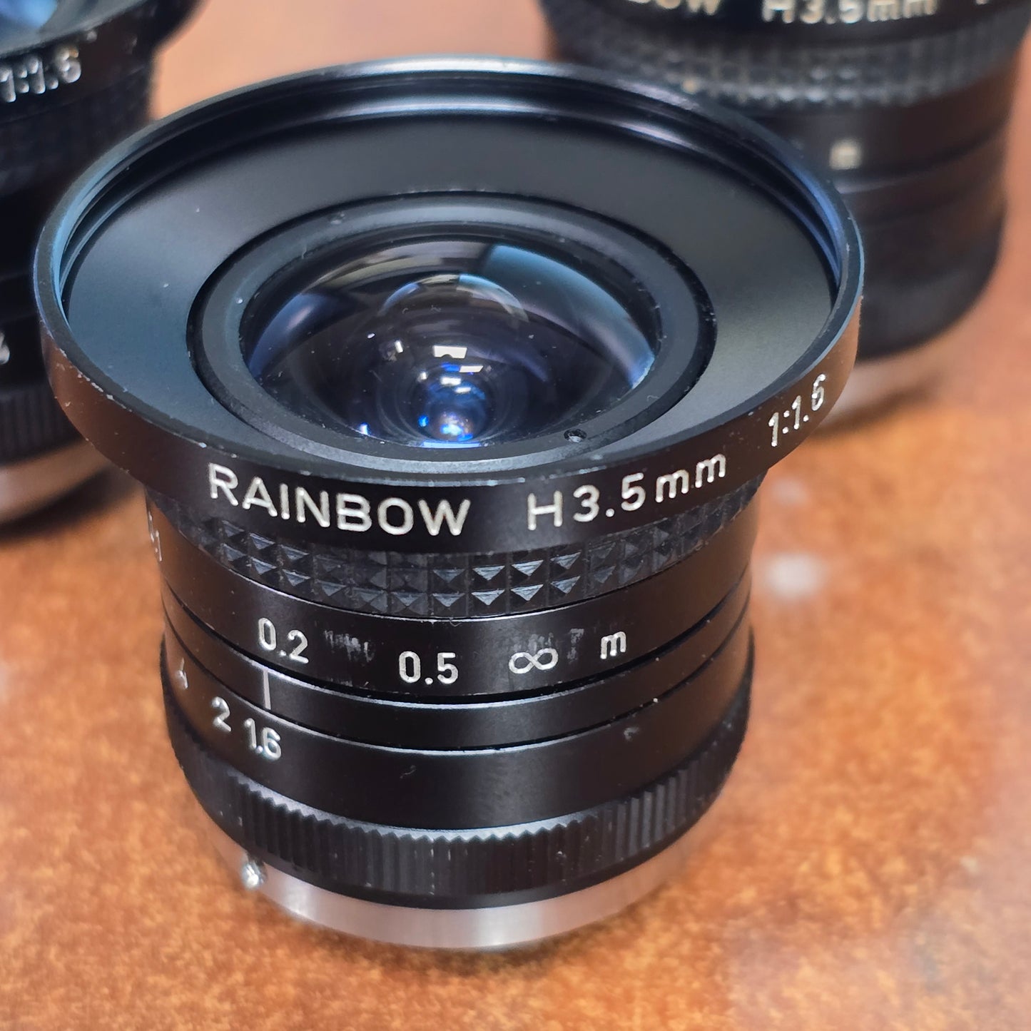 Rainbow H3.5mm 1:1.6 C-Mount CCTV Lens ( Lot of 3 )