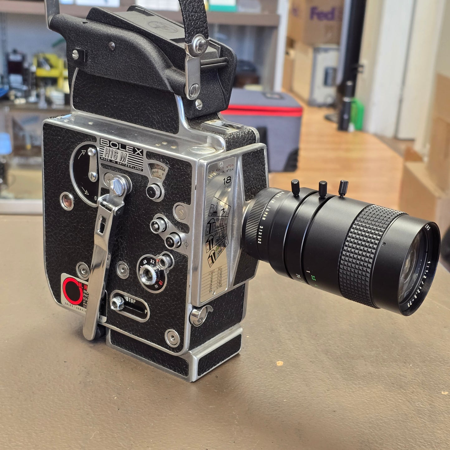 Computar 12.5-75mm f1.2 TV Zoom C-Mount Lens S# 313132