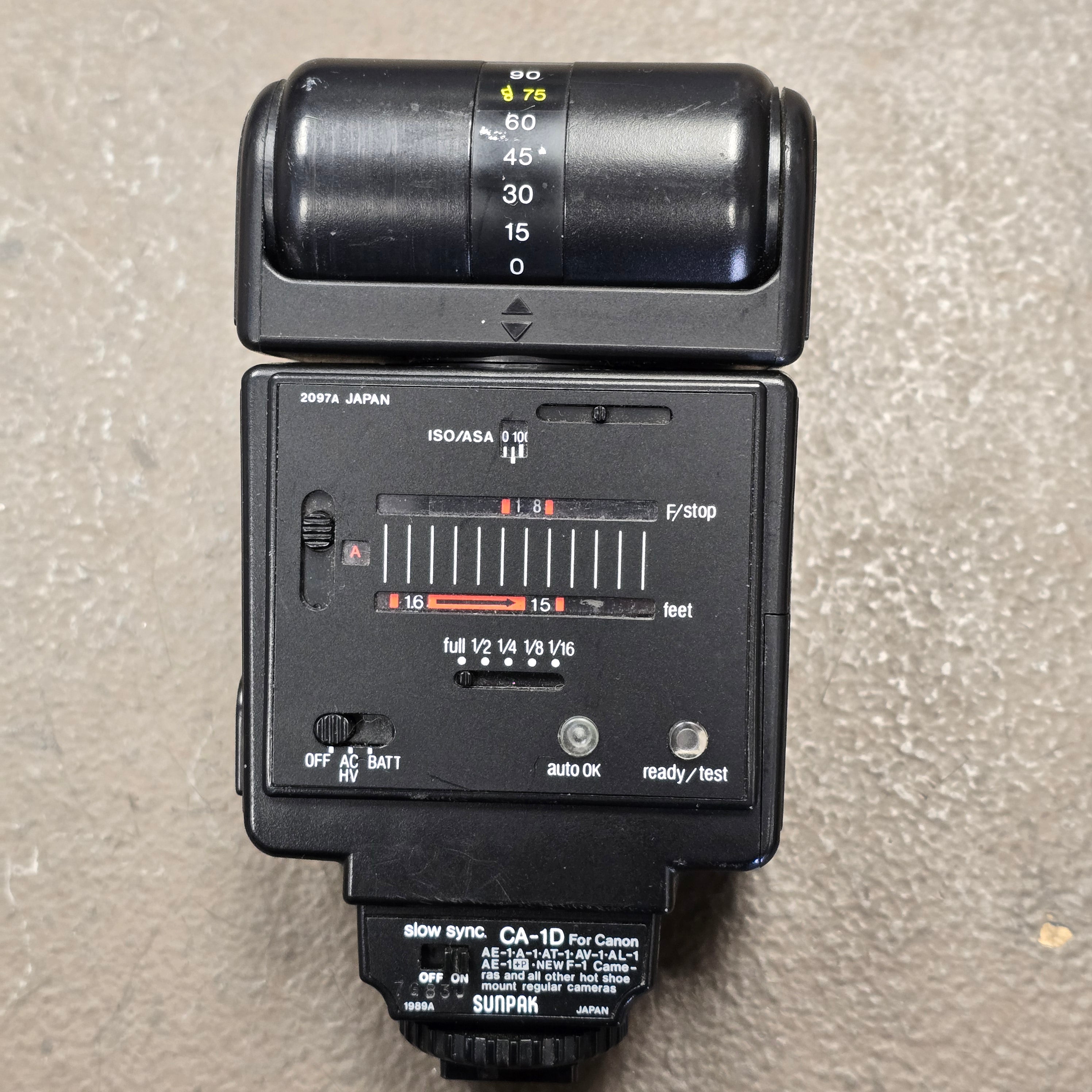 Sunpak Auto 36DX Thyristor Camera Flash S# 73007616 – Du-All Camera