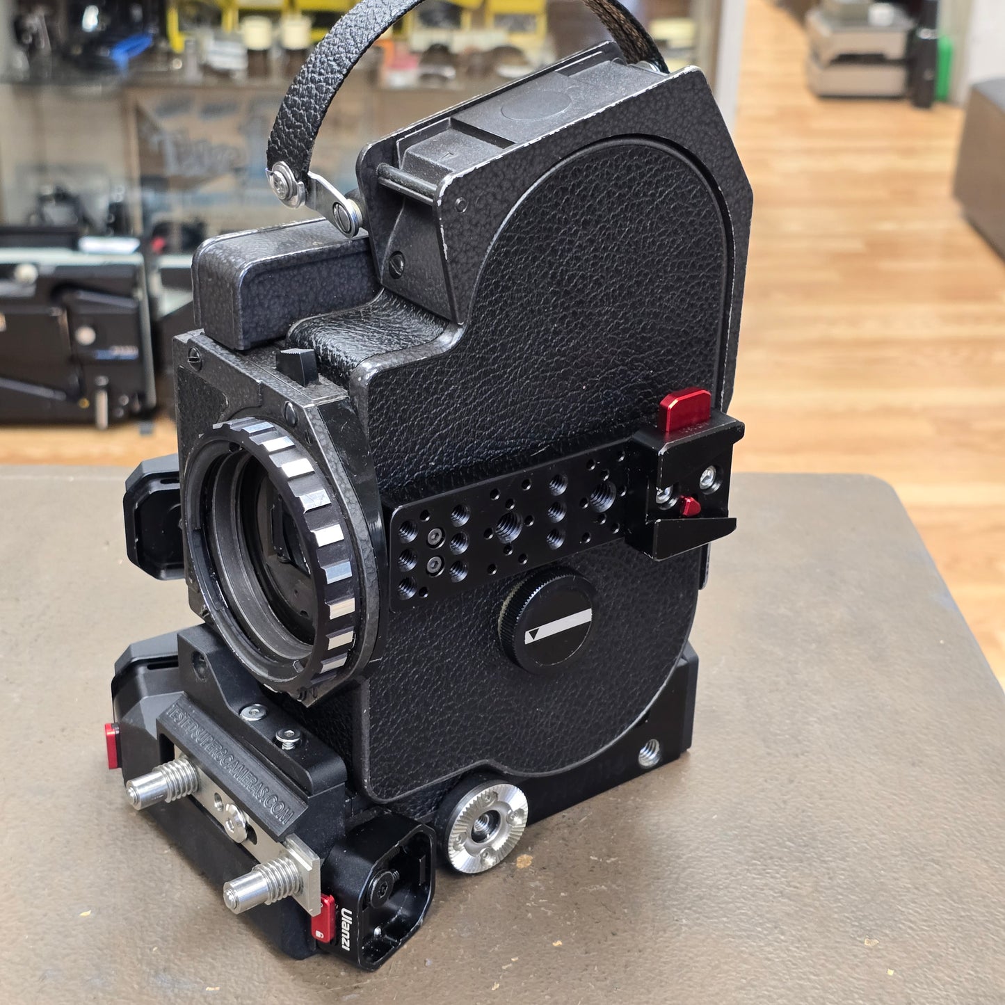 Bolex EL Super 16mm Camera Package with Tested Super 8 Custom Cage & Grip Batteries S# 310894