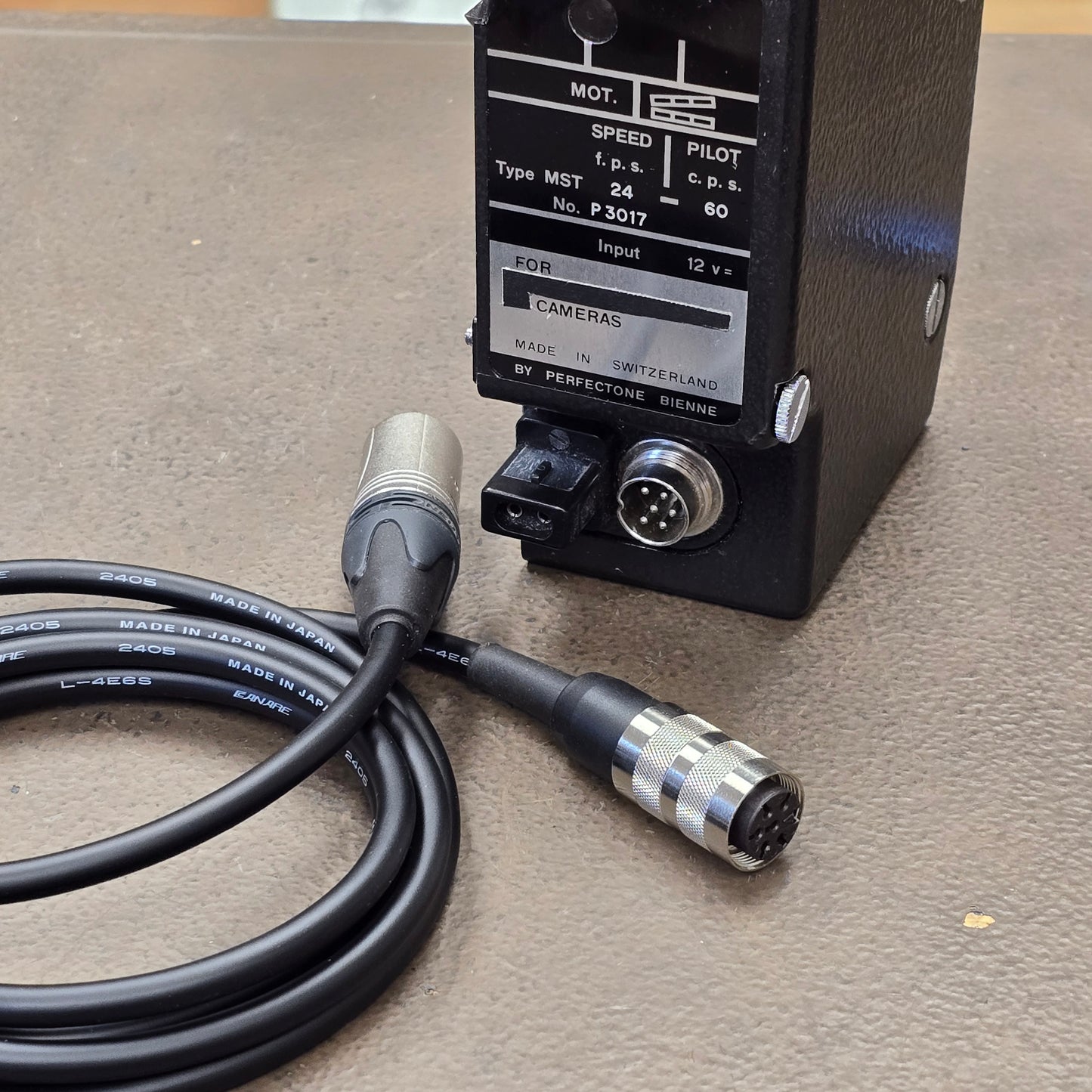 Bolex 6-Pin Female Tuchel - 4-Pin XLR Male Power cable for MST Motor