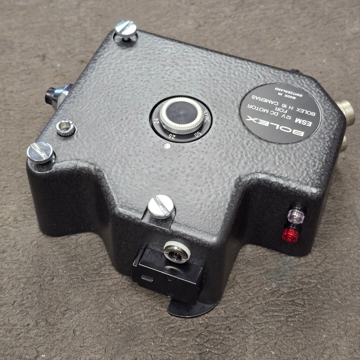 Bolex ESM Motor with ESM Power cable to 4-pin XLR & Remote On/Off Power Cable S# B5569