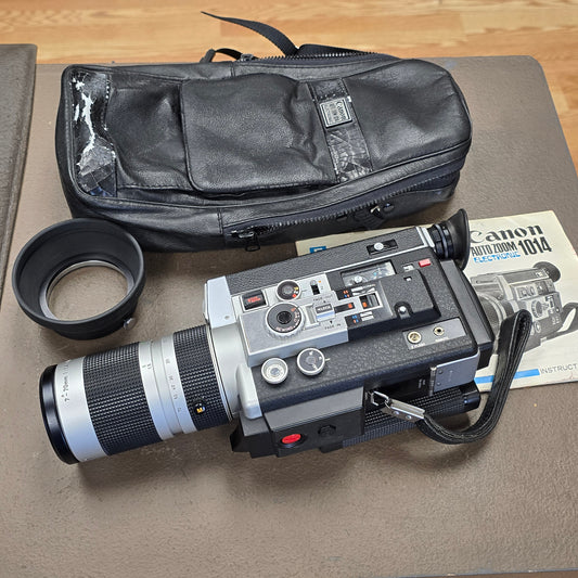 Canon 1014 Auto Zoom Electronic Super 8mm Camera S# 123440-126814