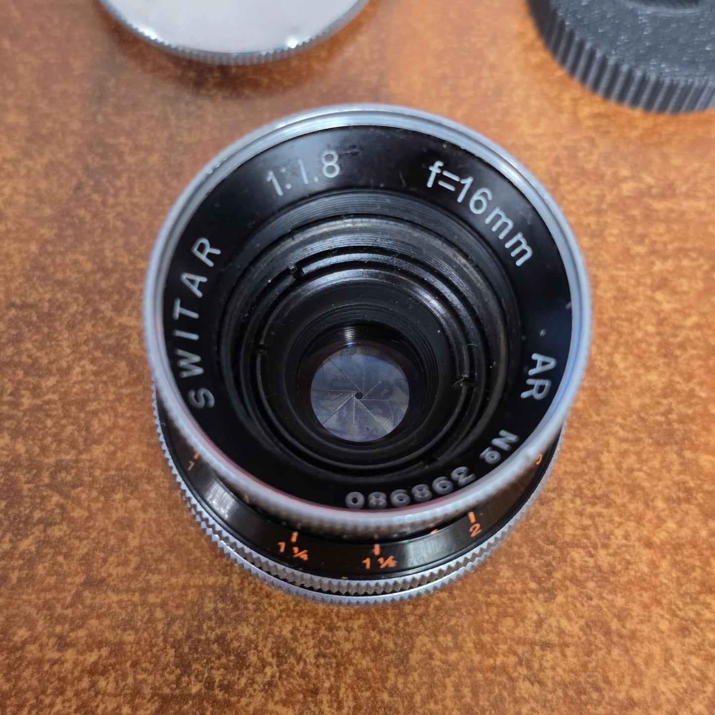 Switar 16mm f1.8 AR C-Mount Lens S# 398980