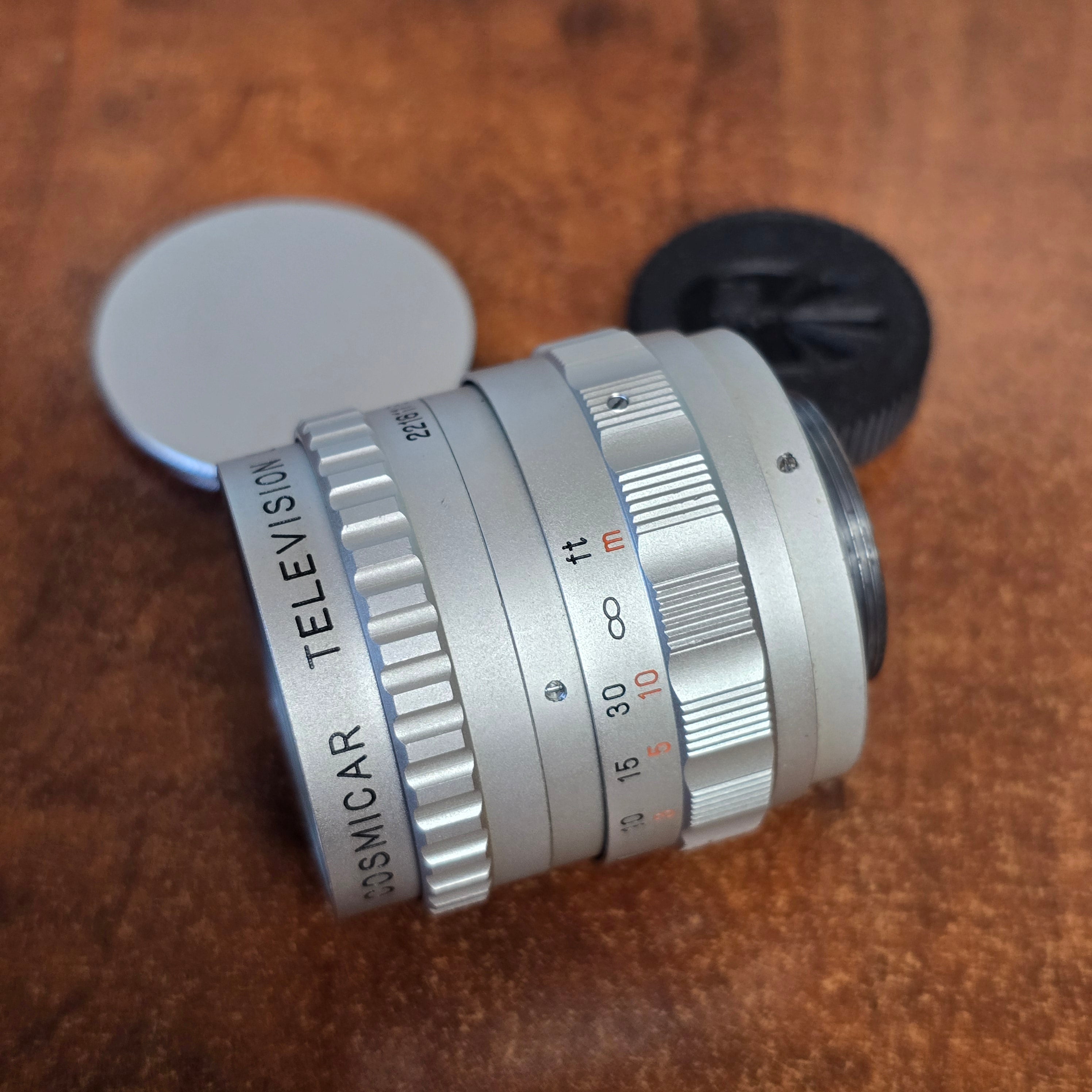 COSMICAR TELEVISION LENS 25mm f1.4シネマレンズ Cosmicar 25mm f1.4 TV C-Mount Lens S# 18346 – Du-All Camera