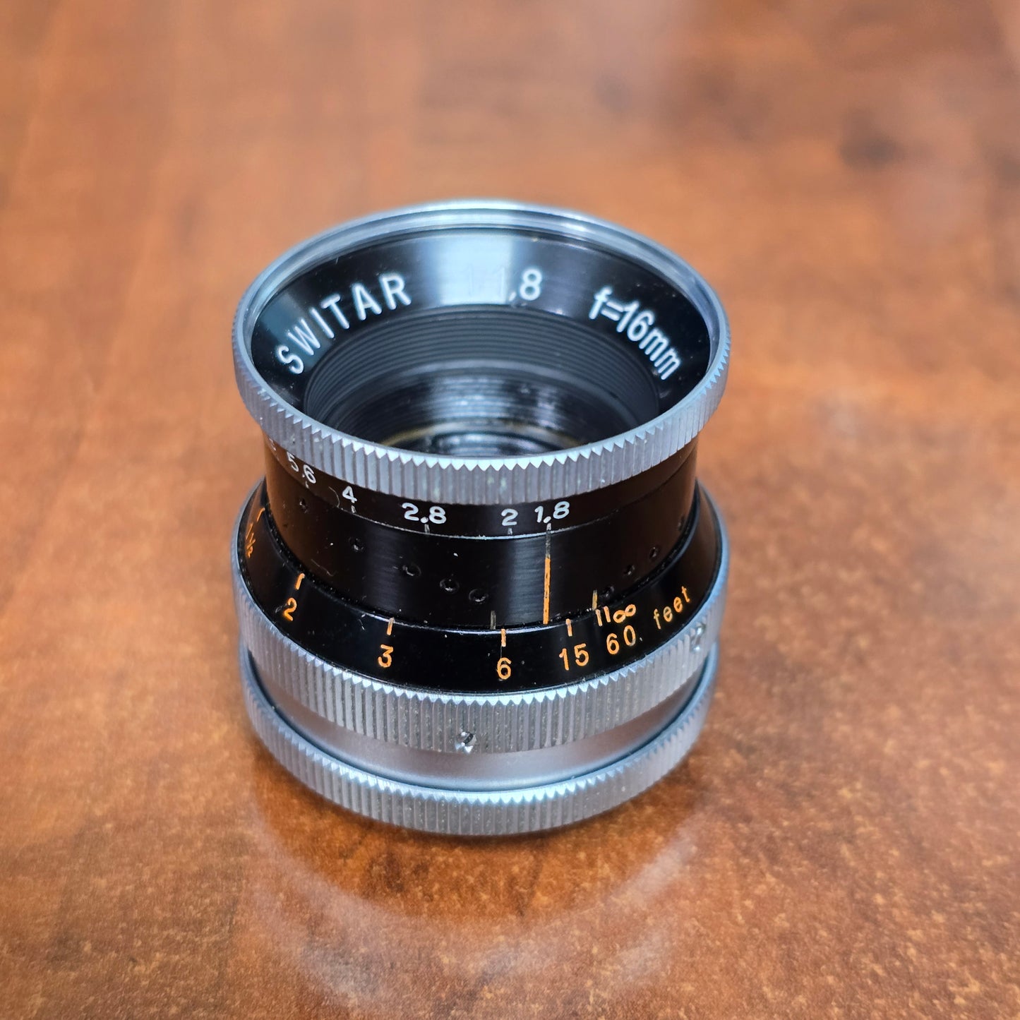 Switar 16mm f1.8 H16RX C-Mount Lens S# 662037