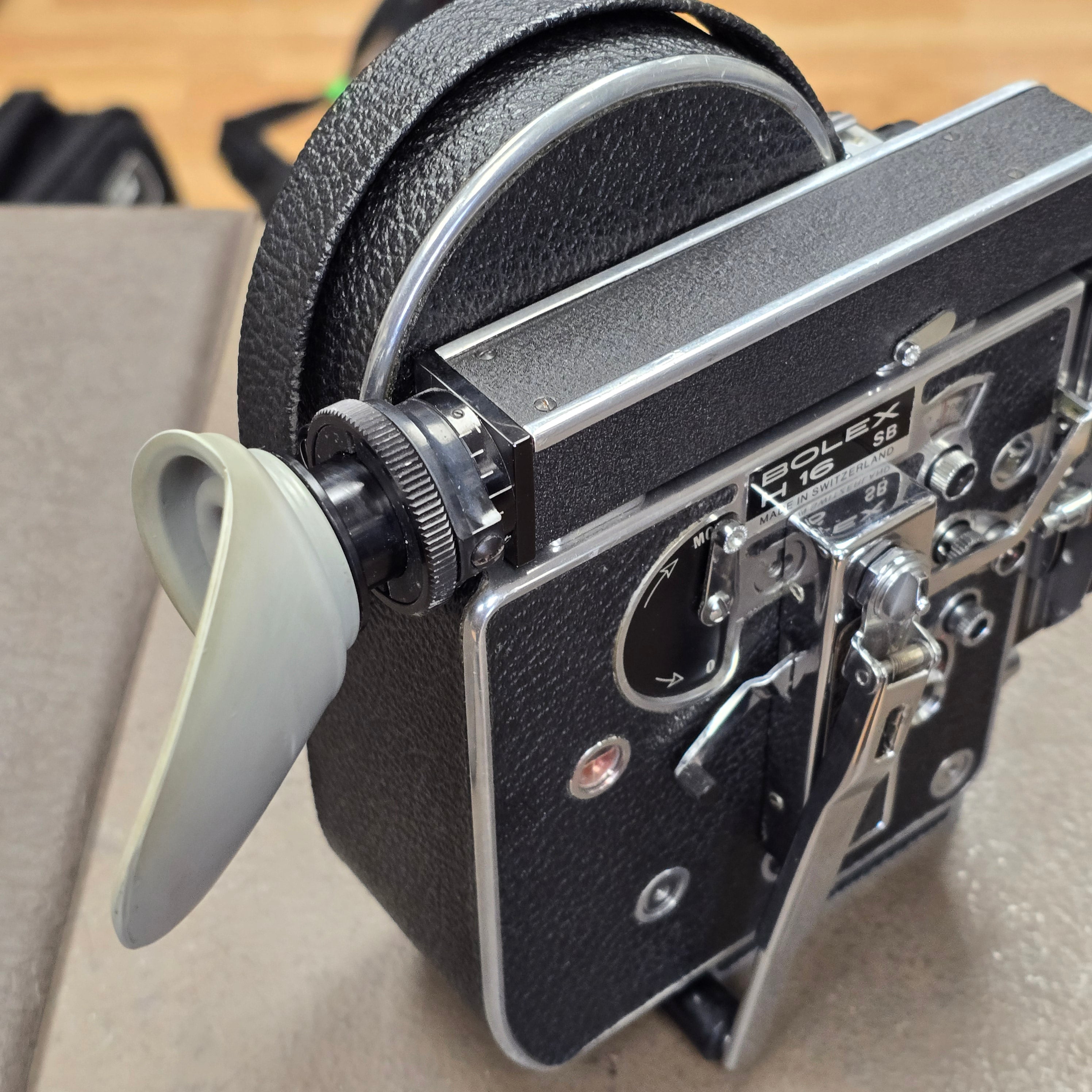 Bolex H16 SB 16mm Camera with 10x Viewfinder S# 300634 with