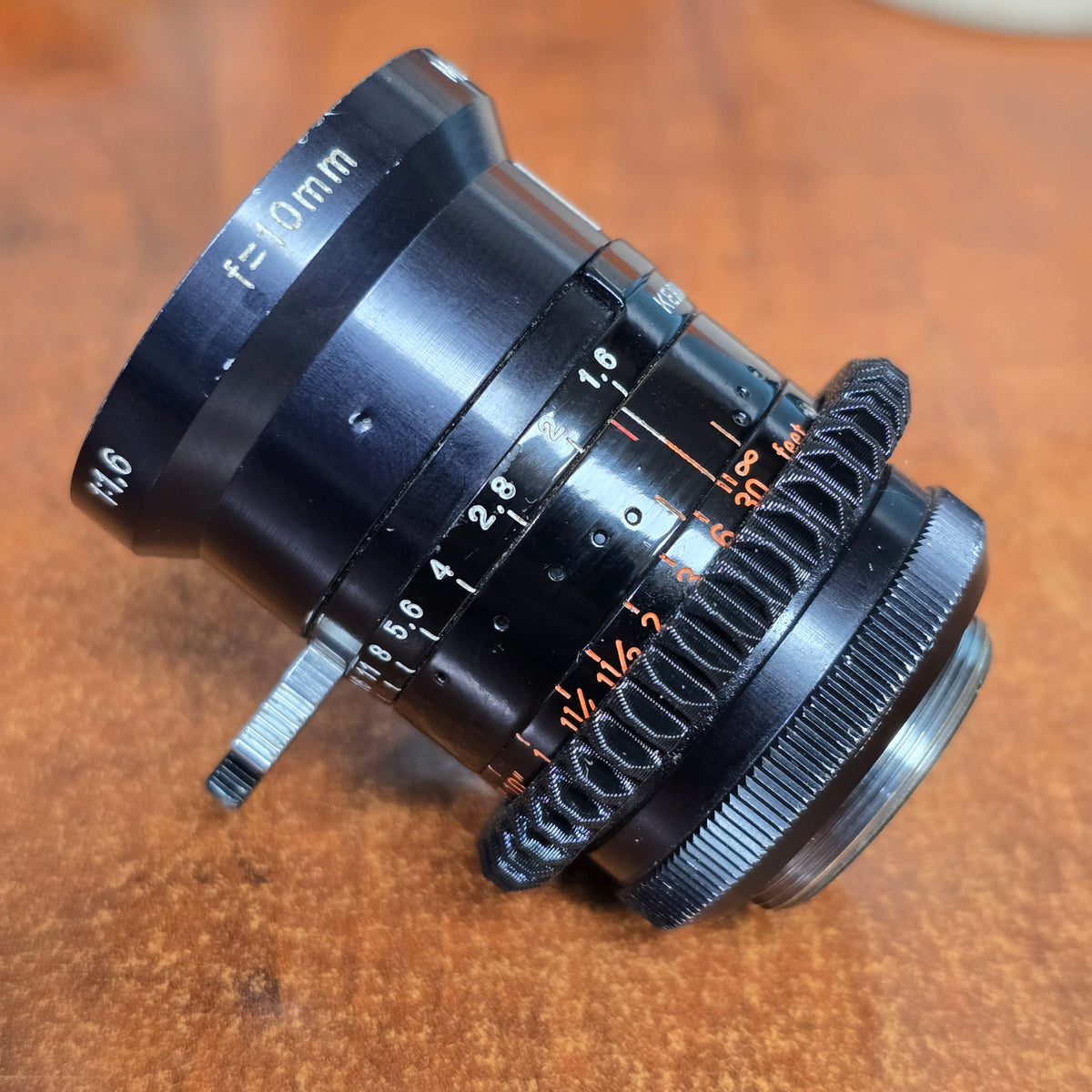Switar 10mm f/1.6 Multicoated C-Mount Lens ( Black Version) S# 1145335