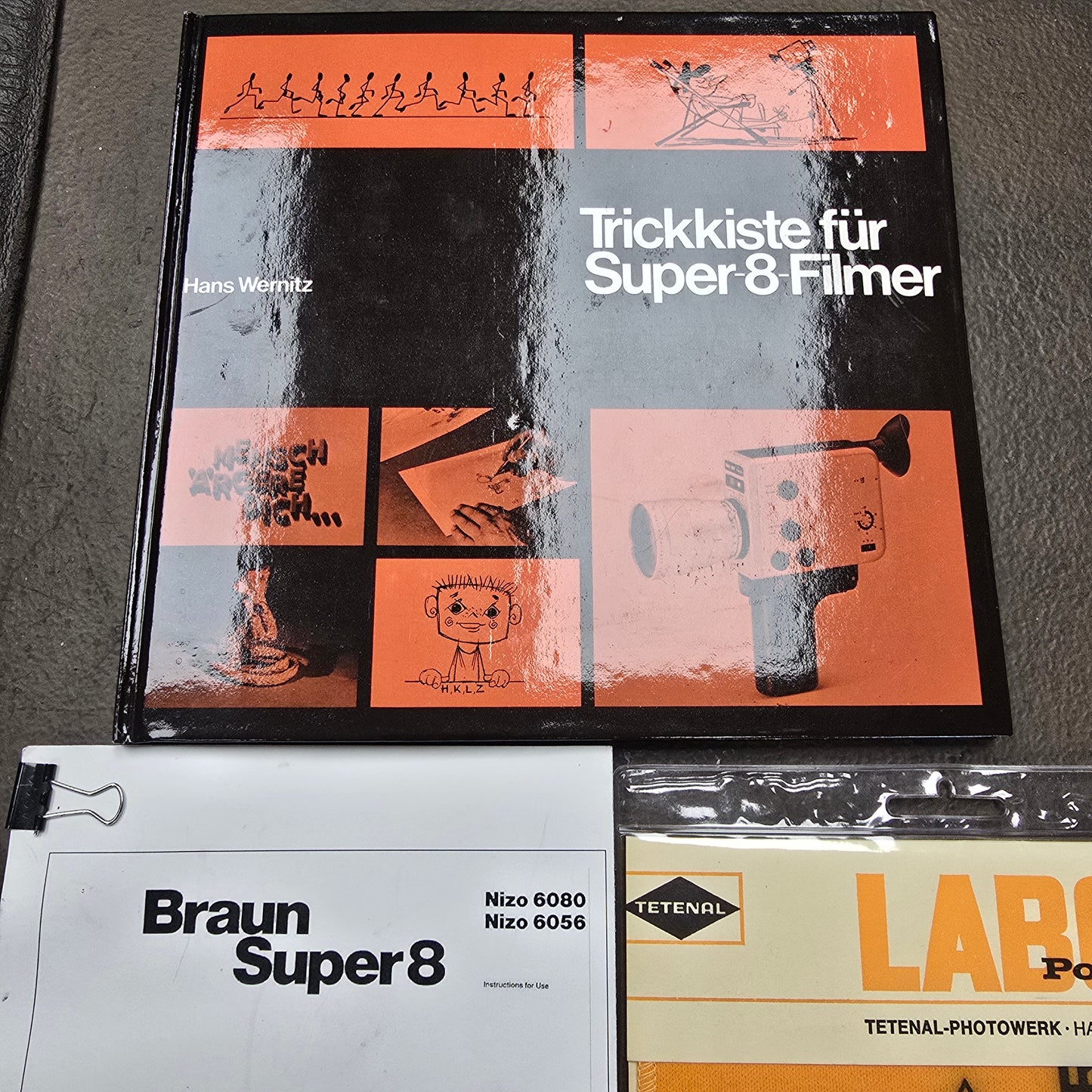 Braun Nizo Hammered Aluminum Case with Accessories for Nizo 6080/ 4080 / 6056 Model Cameras