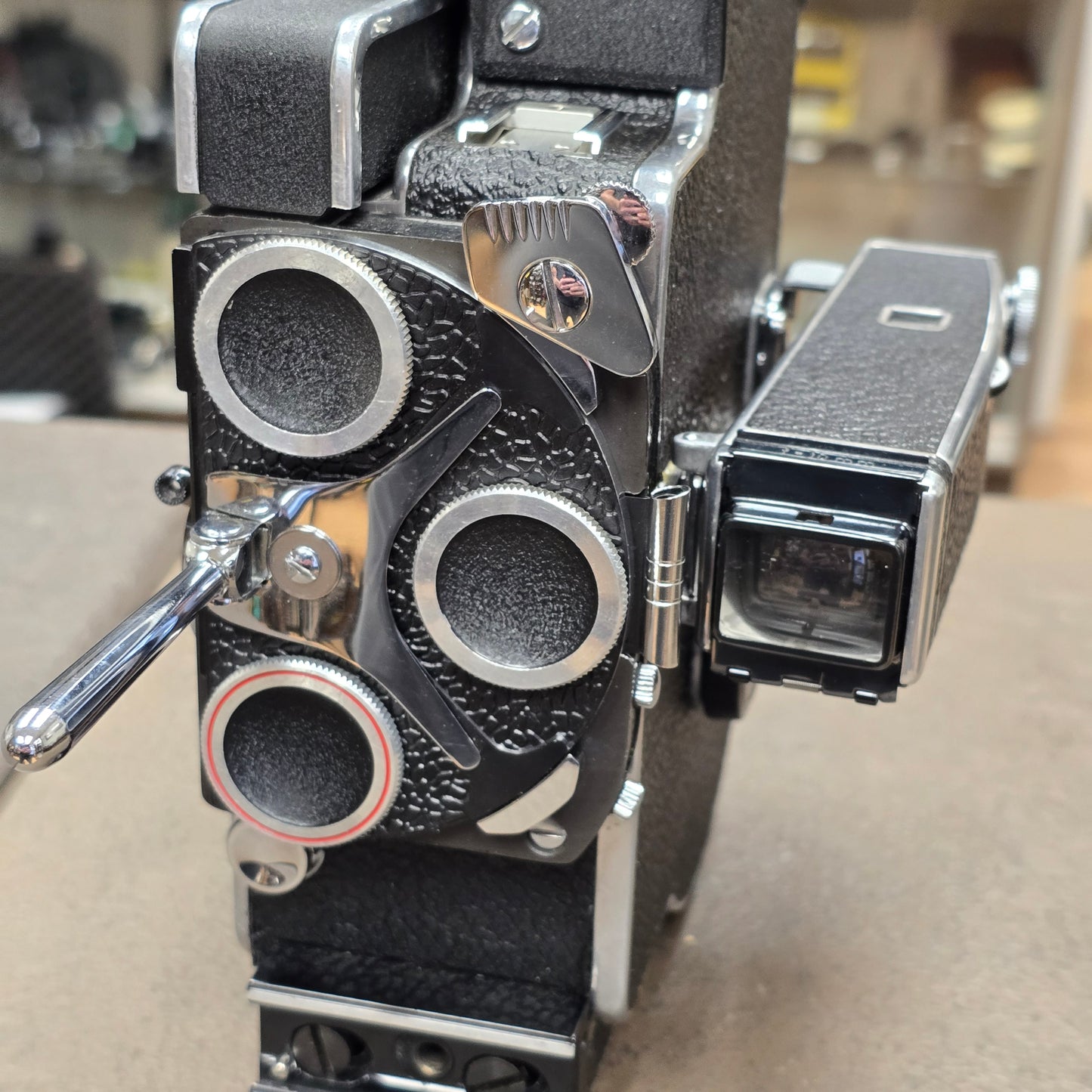 Bolex Super 16 REX 5 Camera body with 13x viewfinder & Padded Case S# 304674 (JK Meritex Conversion)