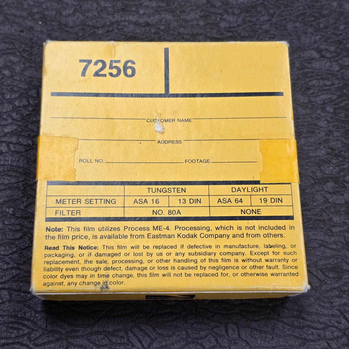 KODAK 7256 Ektachrome MS 16mm 100' Color Reversal Film ( Expired Stock )