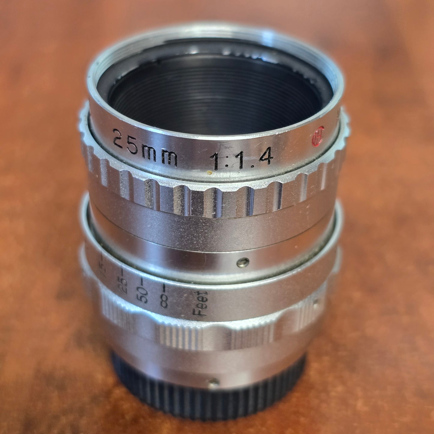 Telemation 25mm f1.4 TV C-Mount Lens S# 12440