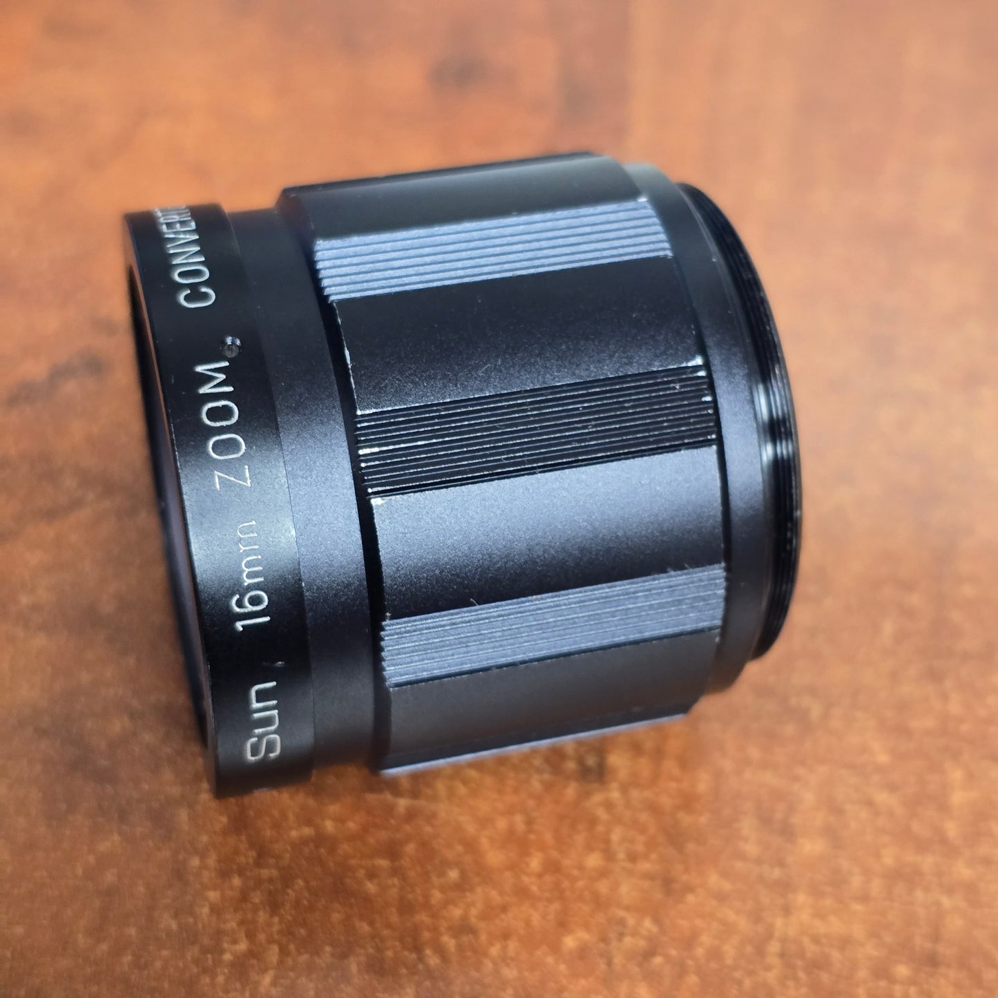 Sun 16mm Zoom Converter-16 0.75-125X Screw On Lens converter for Eiki 50mm Lens S# 76428