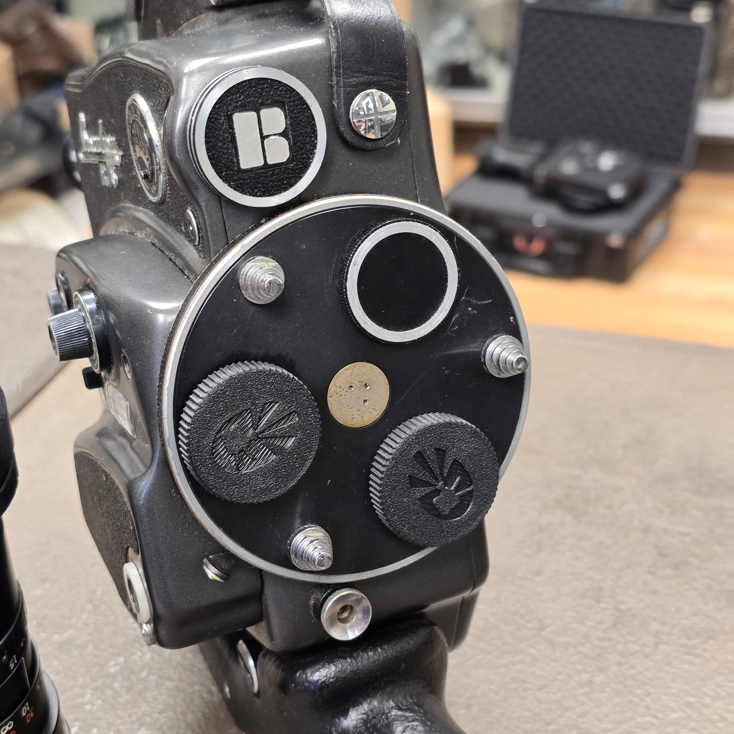 Beaulieu R-16 Camera Body S# 663661 with Angenieux 12.5-75mm Zoom lens S# 1194005