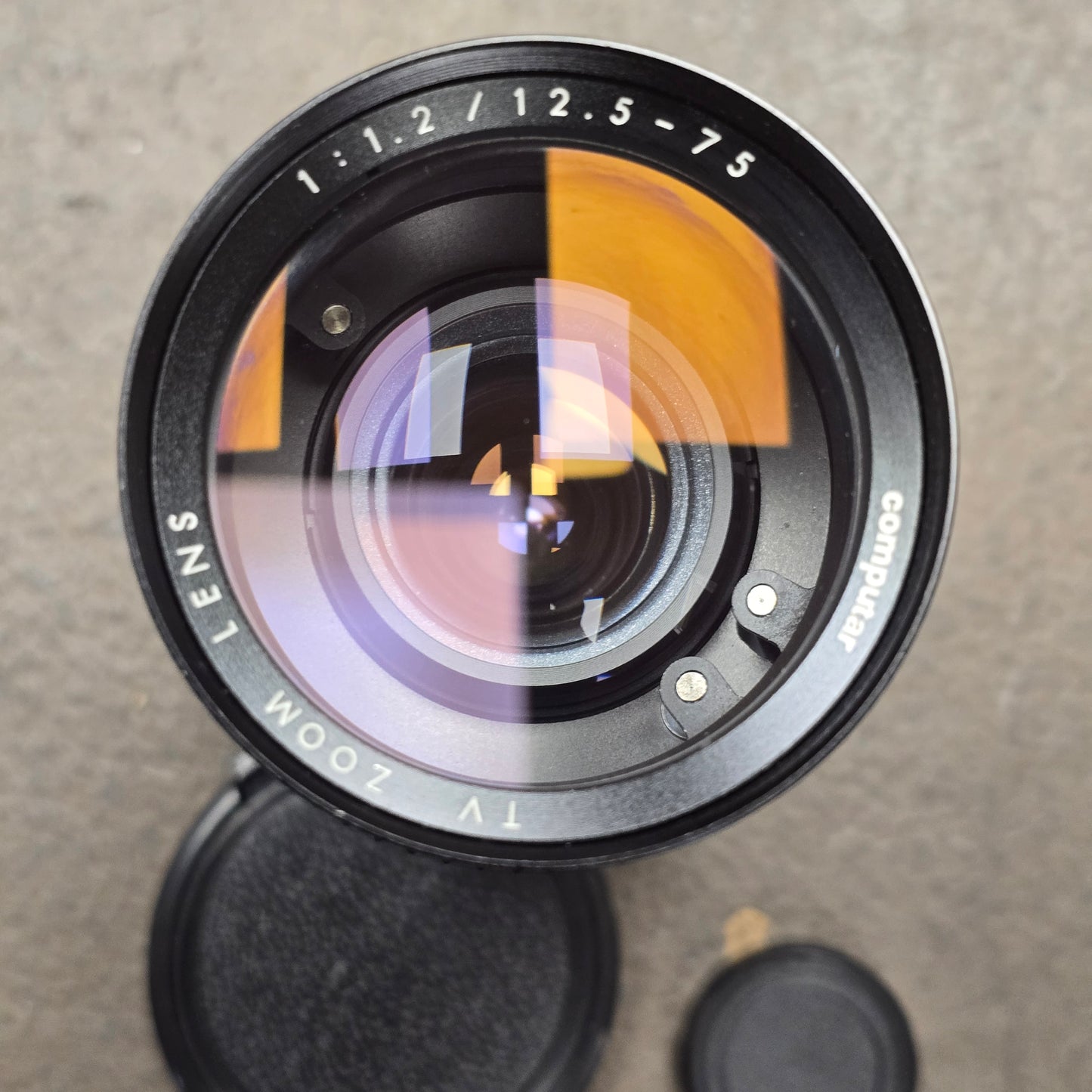 Computar 12.5-75mm f1.2 C-Mount TV Zoom Lens S# 128611