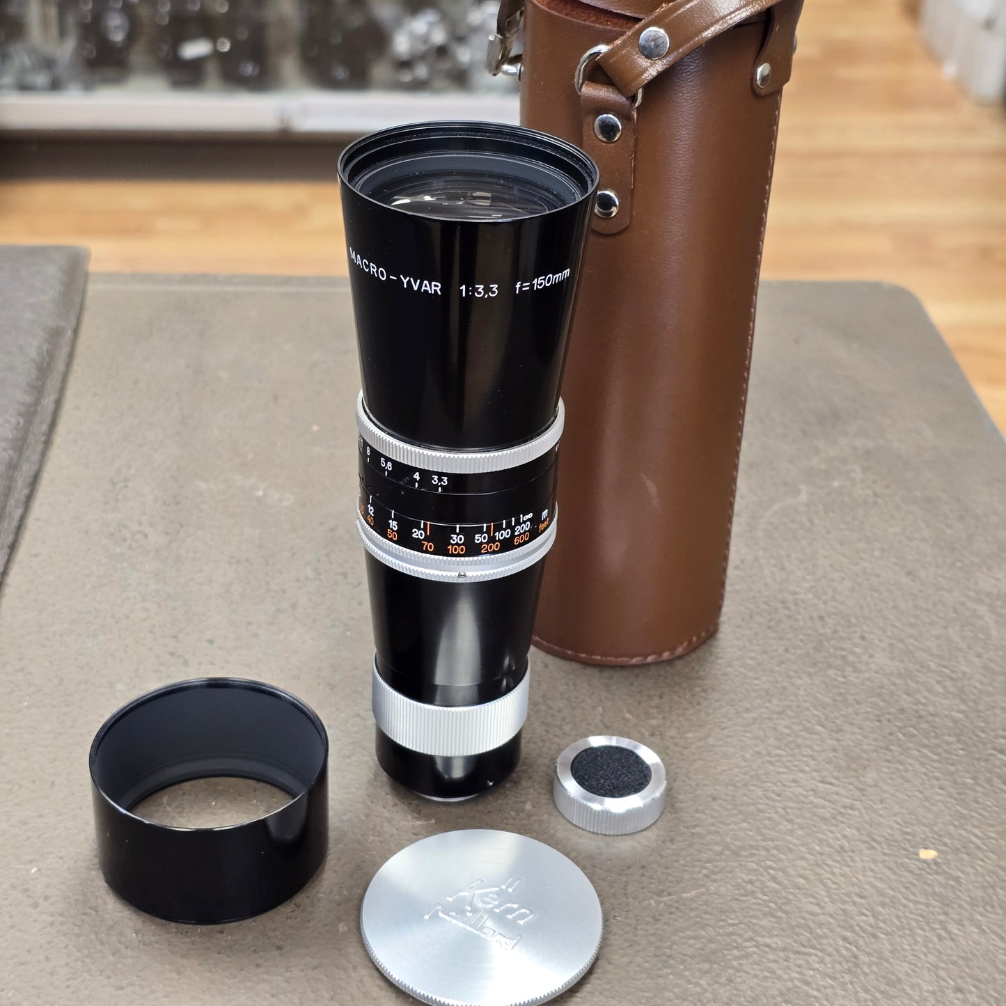 Macro-Yvar 150mm f3.3 C-Mount Lens S# 995555 With Case