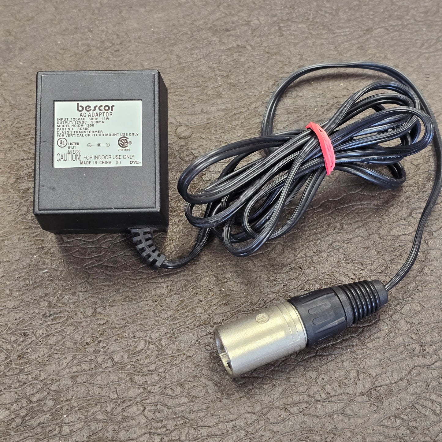 Bescor BC-500 Standard Charger 12V / 500mA AC Adaptor