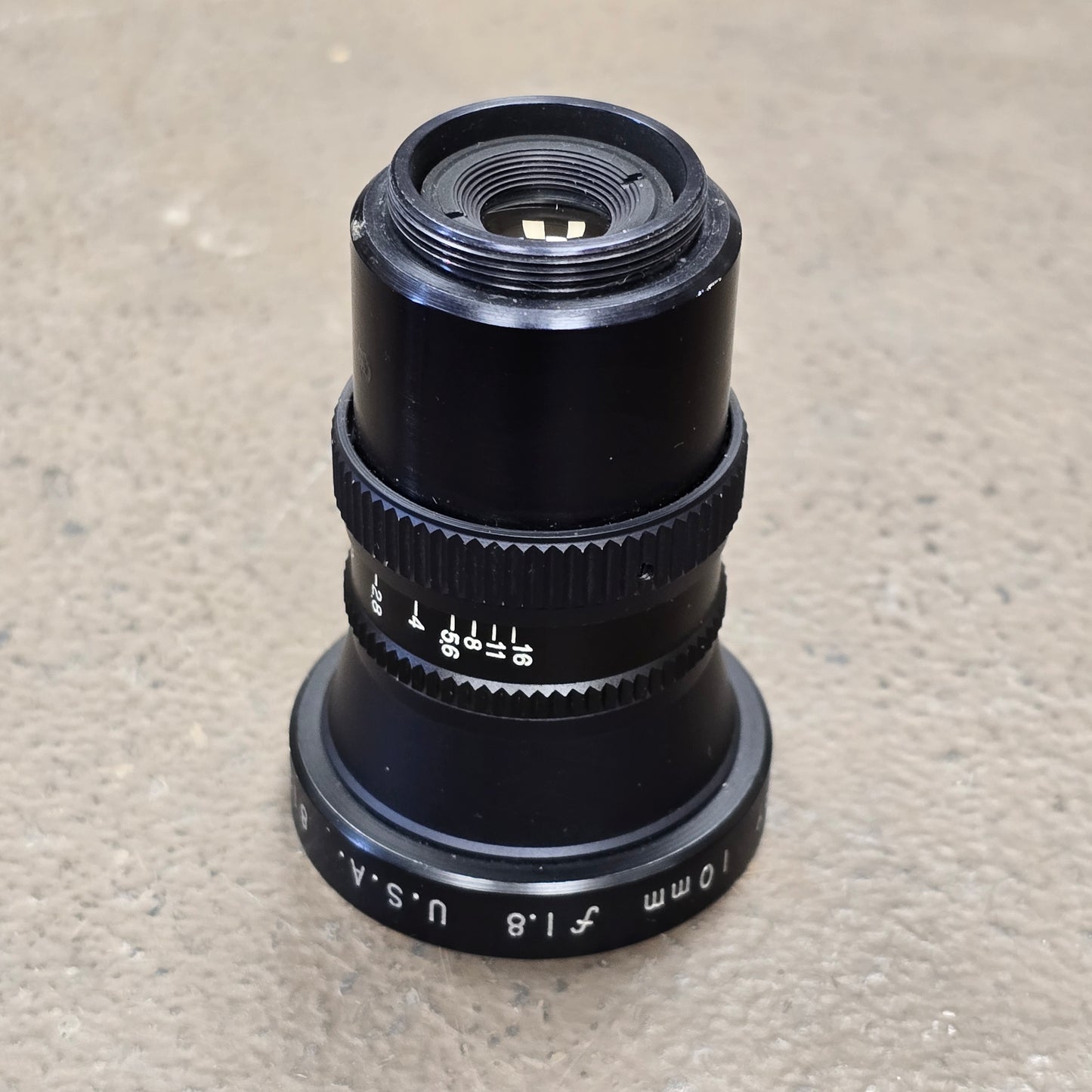 Century 10mm f1.8 C-Mount WIde Angle Lens S# 812604